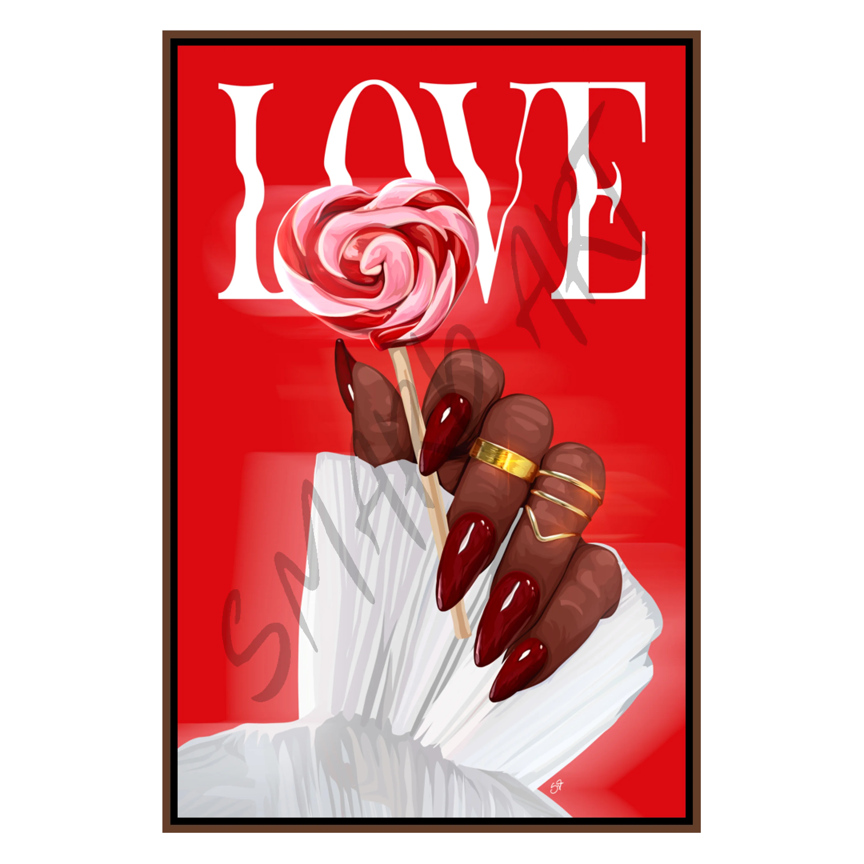 Sweetheart In Hand-Red