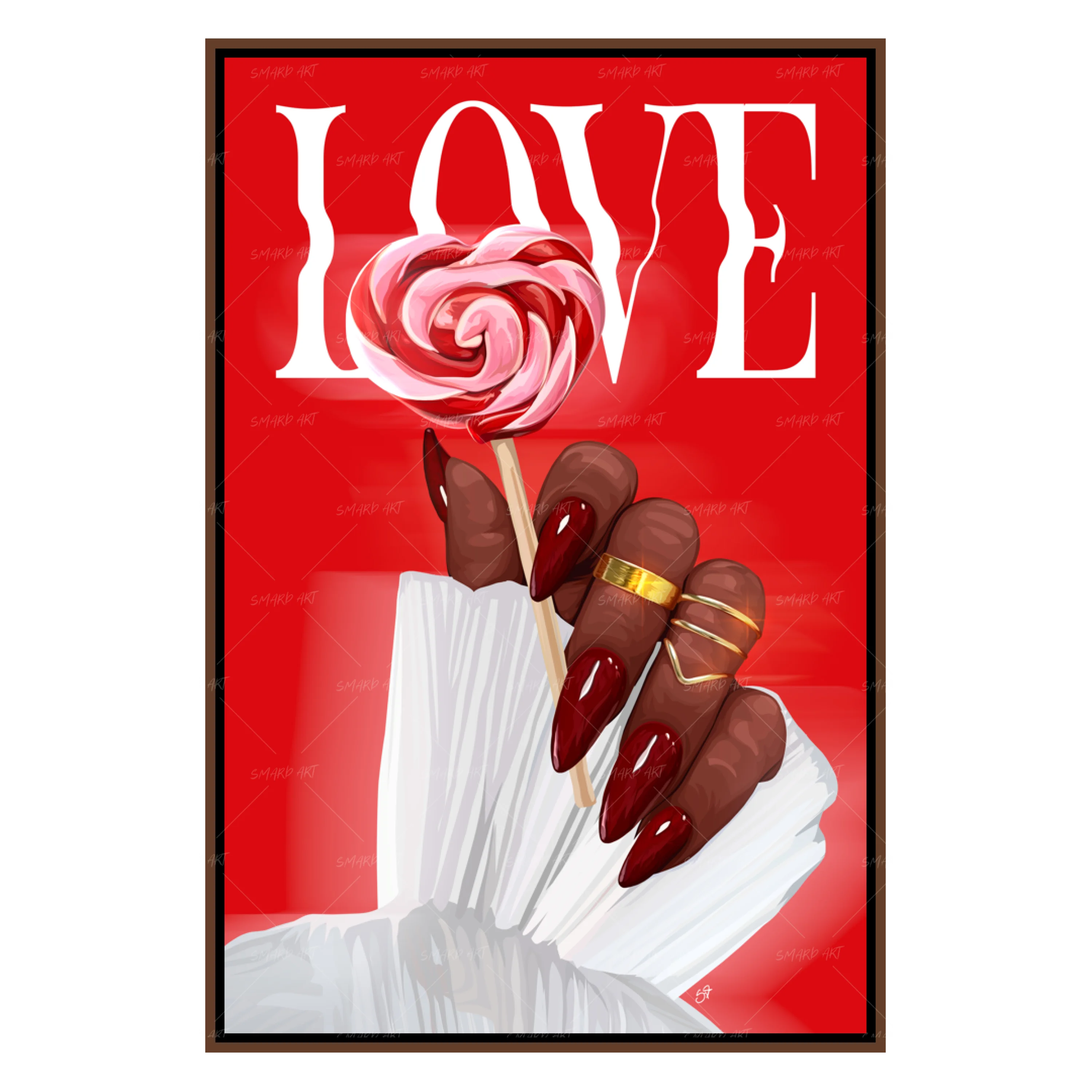 Sweetheart In Hand-Red-Smard