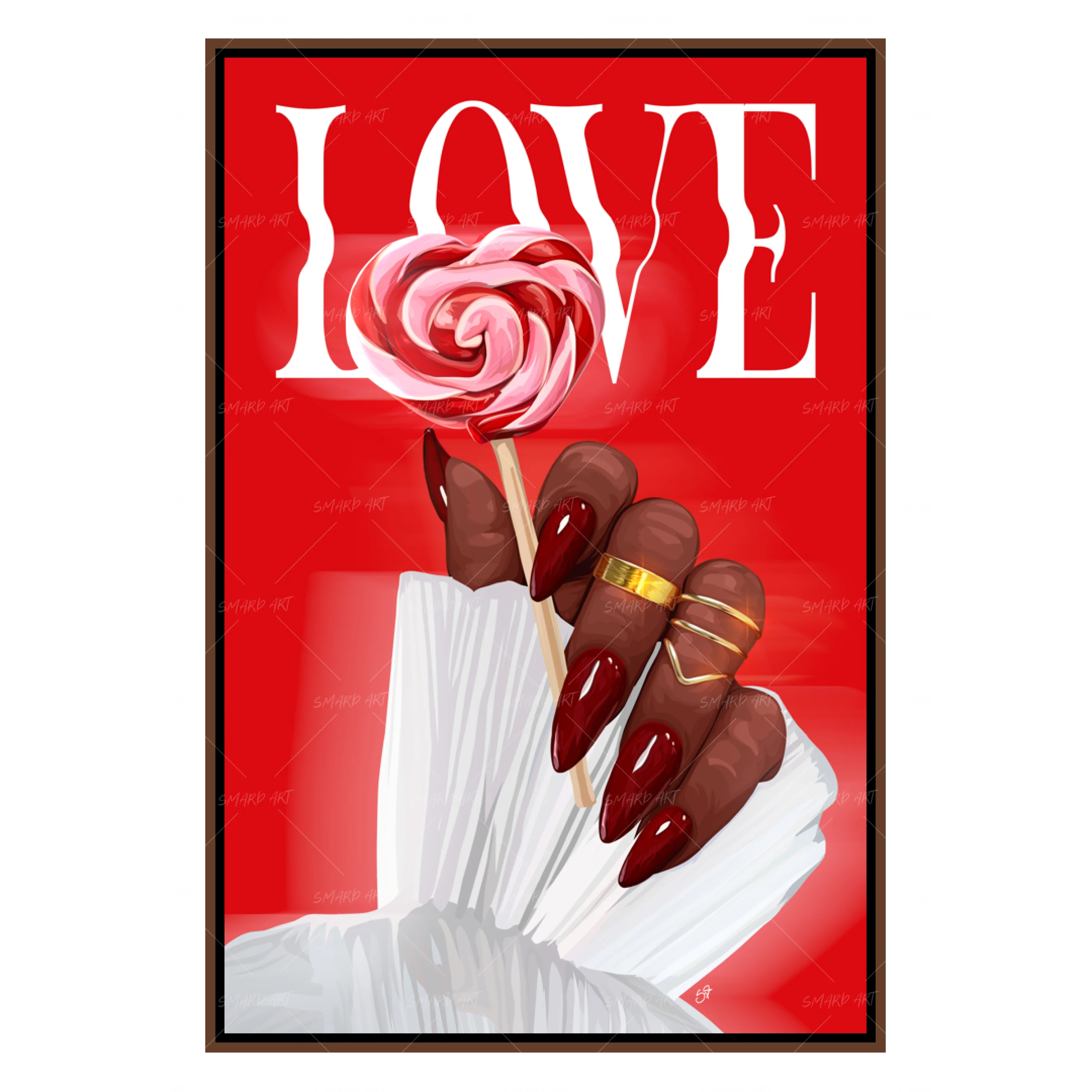 Sweetheart In Hand-Red-Smard