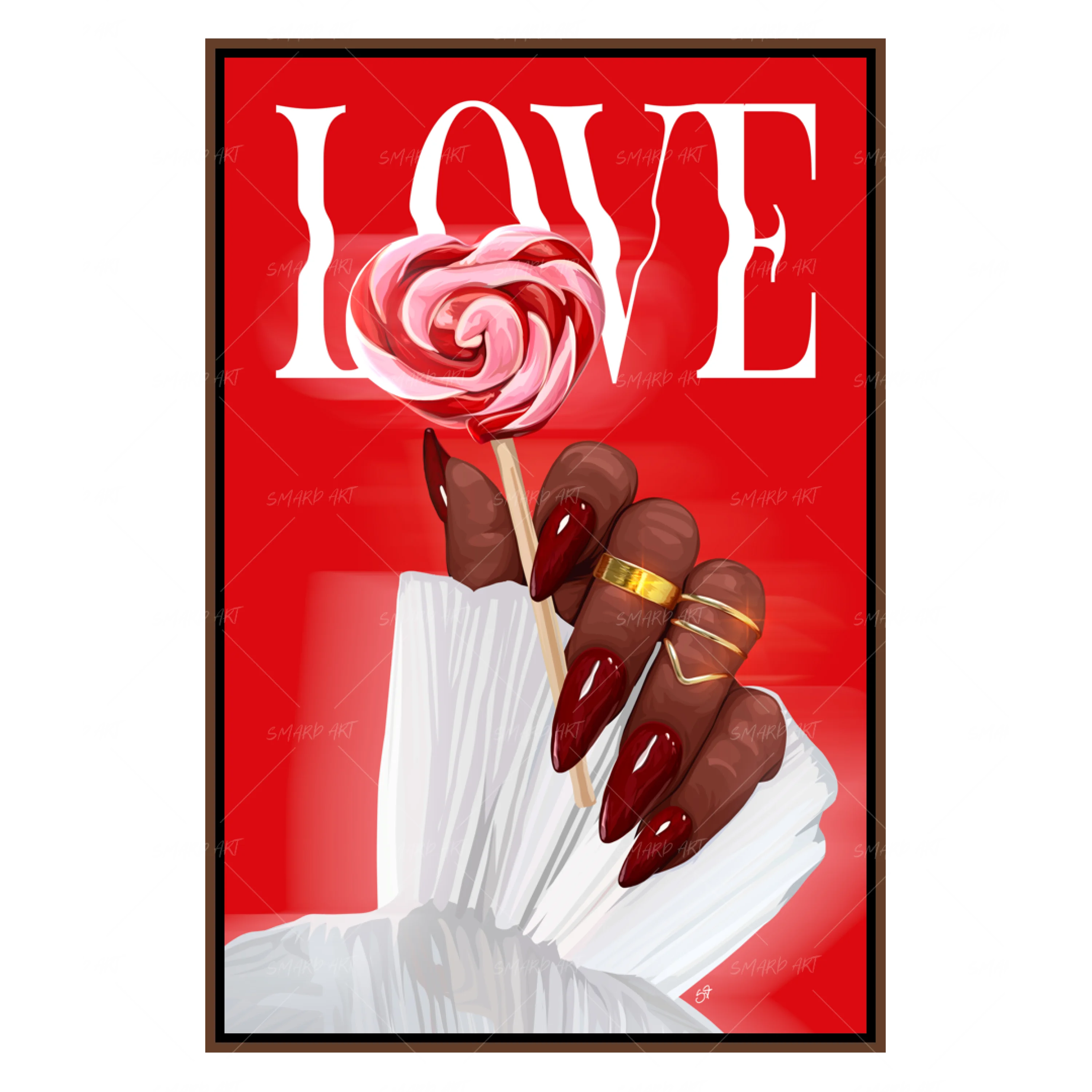 Sweetheart In Hand-Red-Smard