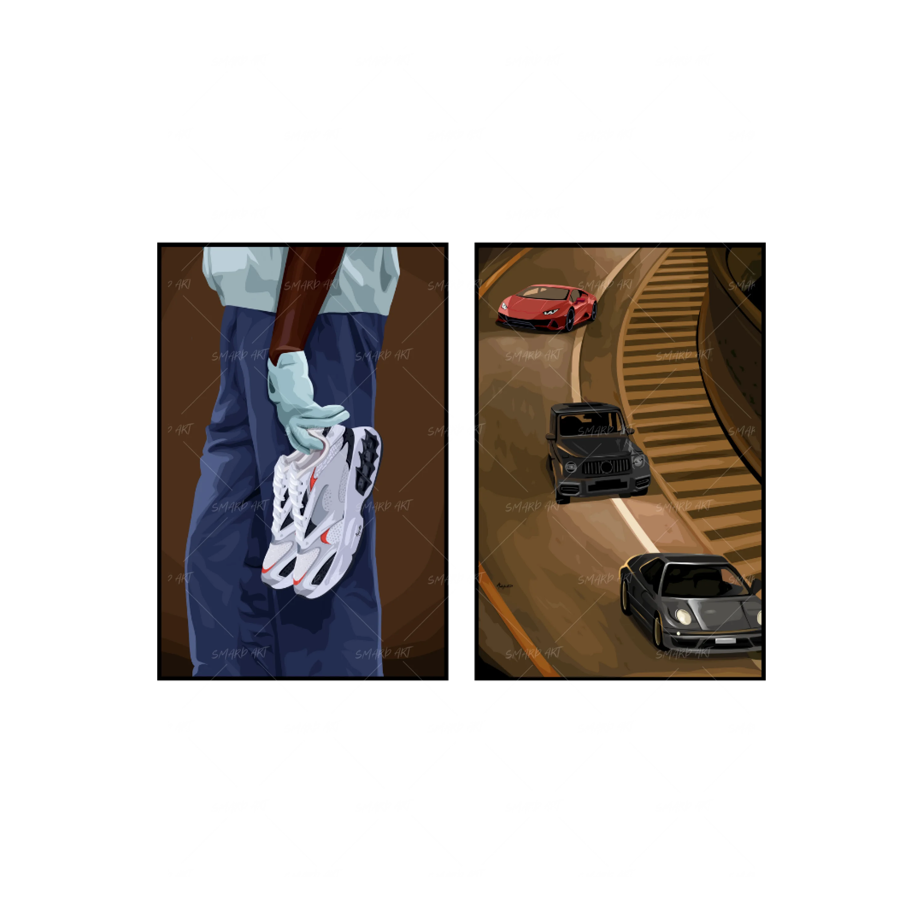 Art Print Bundle : Shoe Game + Fast & Furious