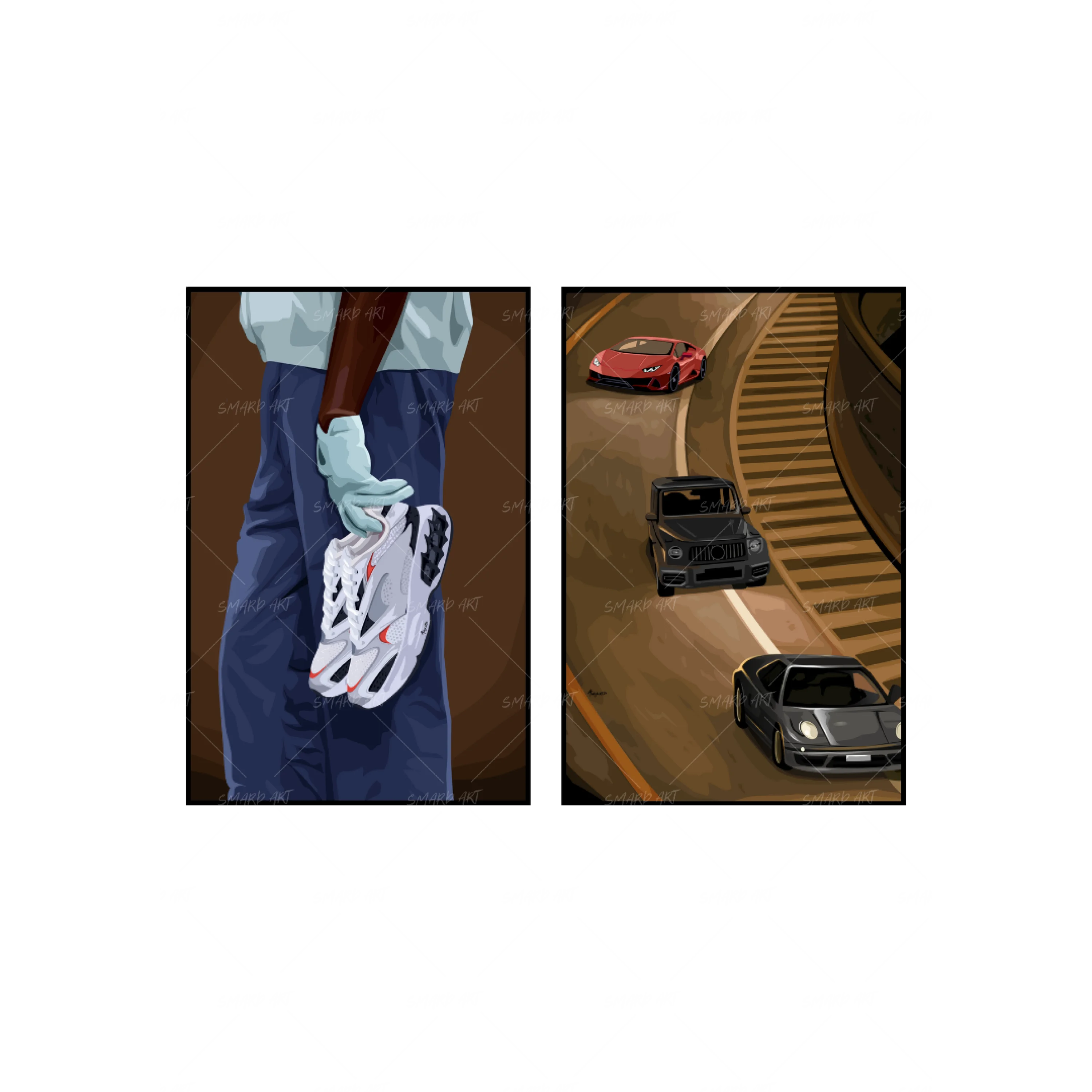 Art Print Bundle : Shoe Game + Fast & Furious