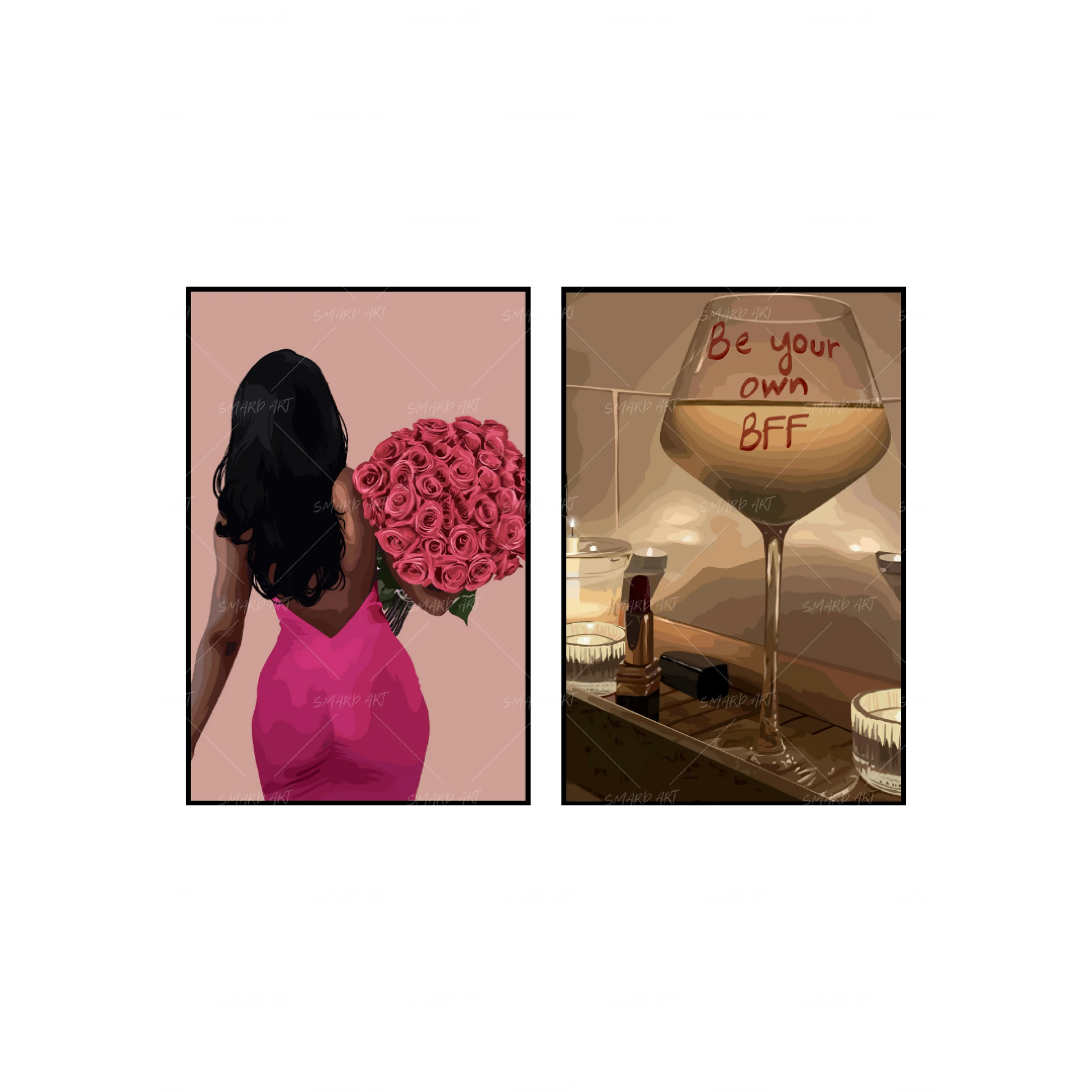 Art Print Bundle : Bloom + Be Your Own BFF