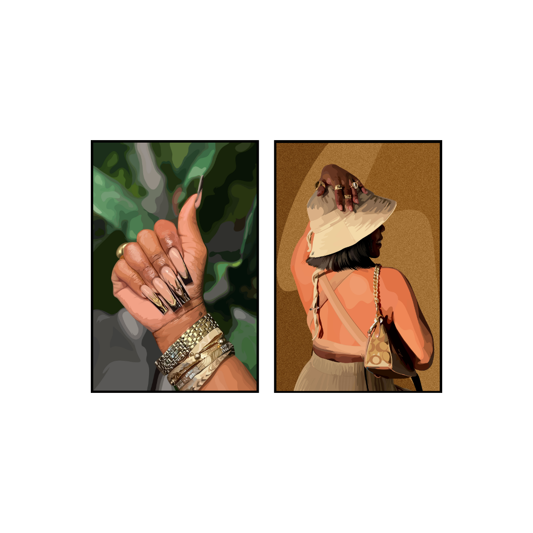 Art Print Bundle : Nail'd It IV + Summer Time (Abstract)