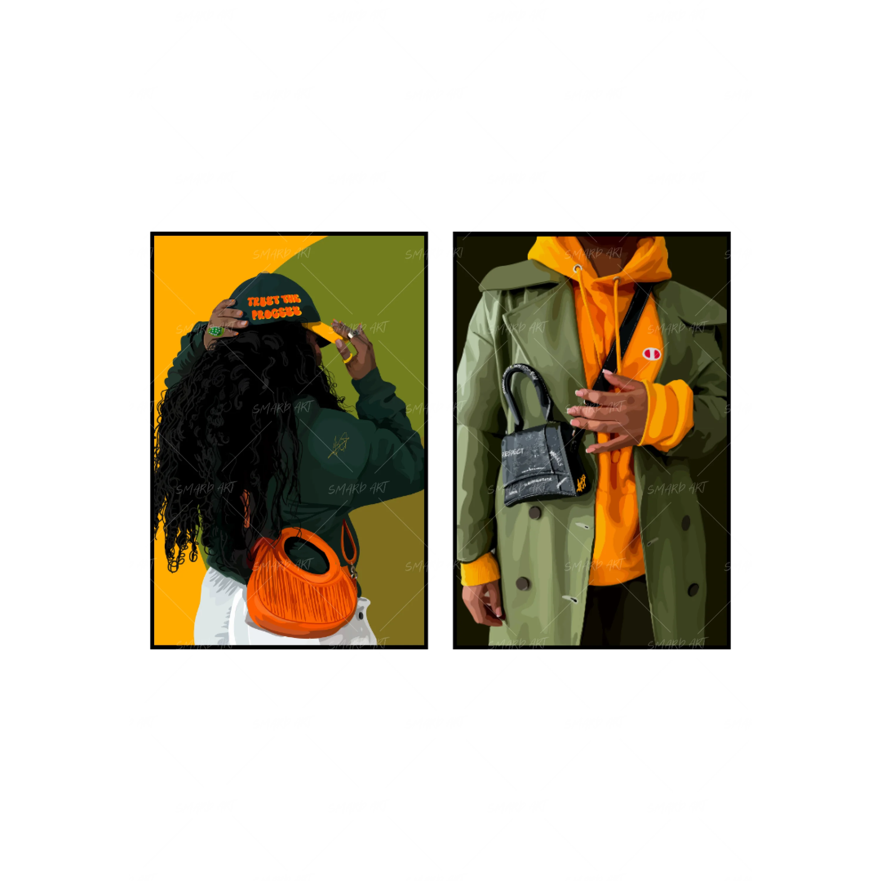 Art Print Bundle : Trust The Process II + Greenlow