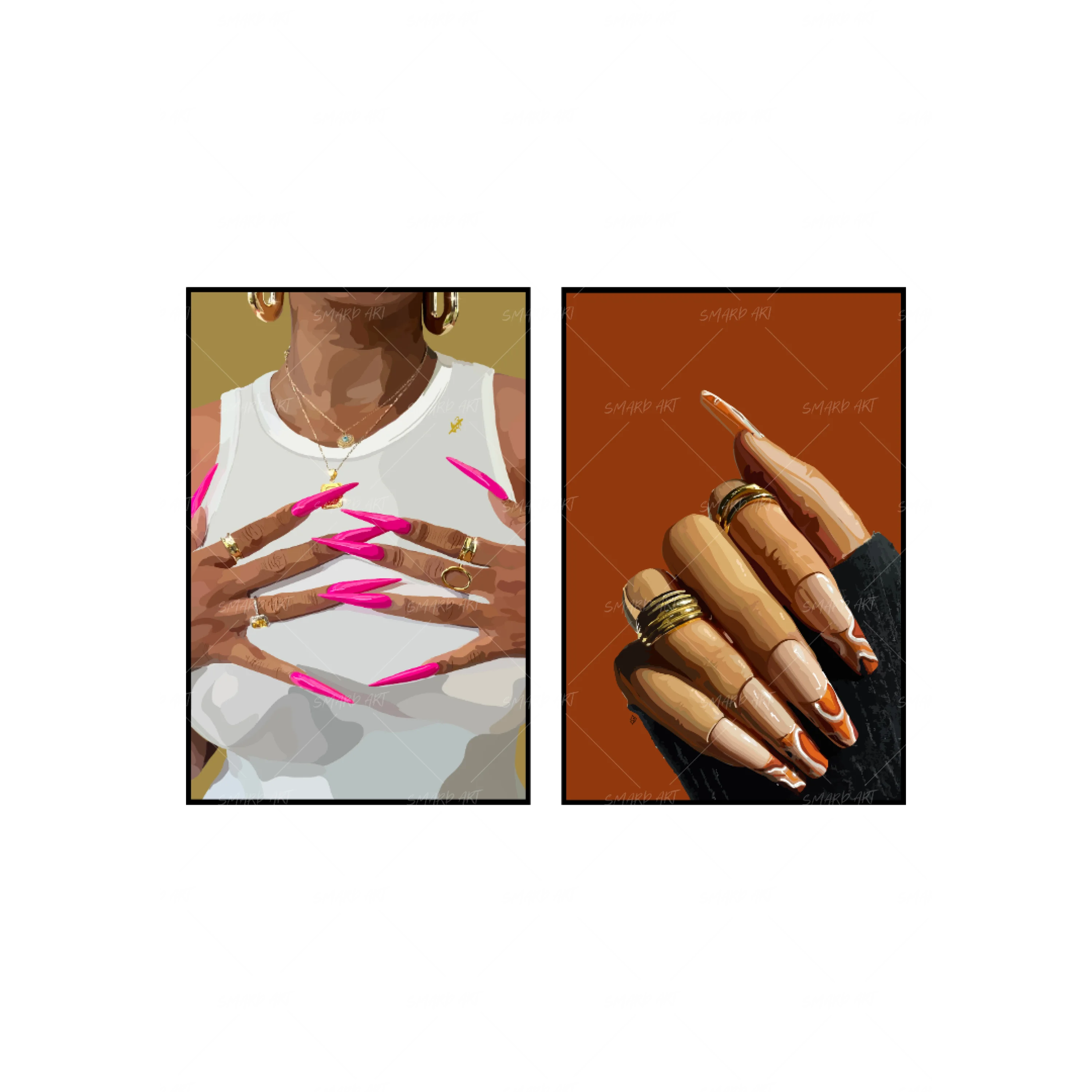 Art Print Bundle : Fuchsia (Portrait) + Nail'd It III