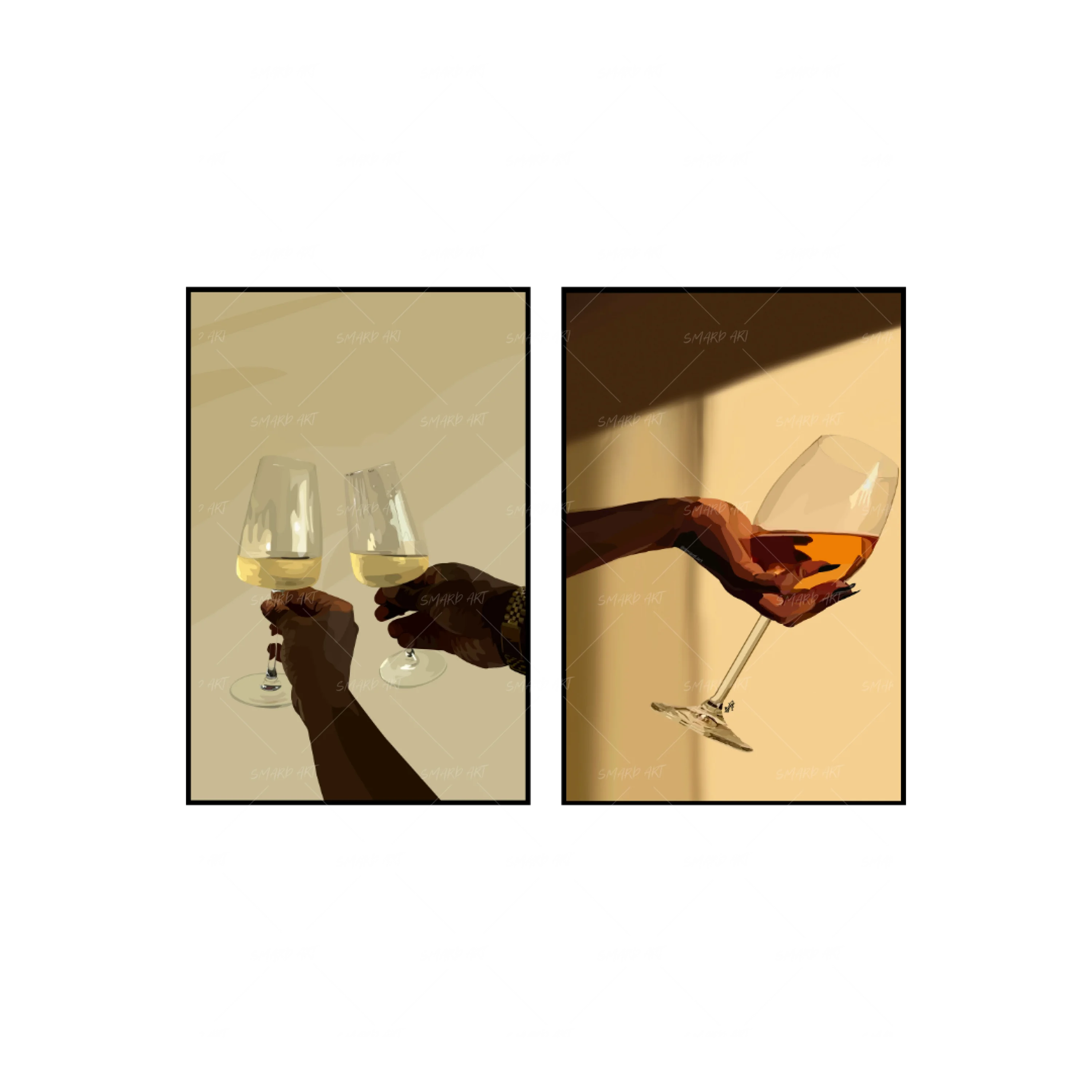 Art Print Bundle : Wine Down + Wine & Sun