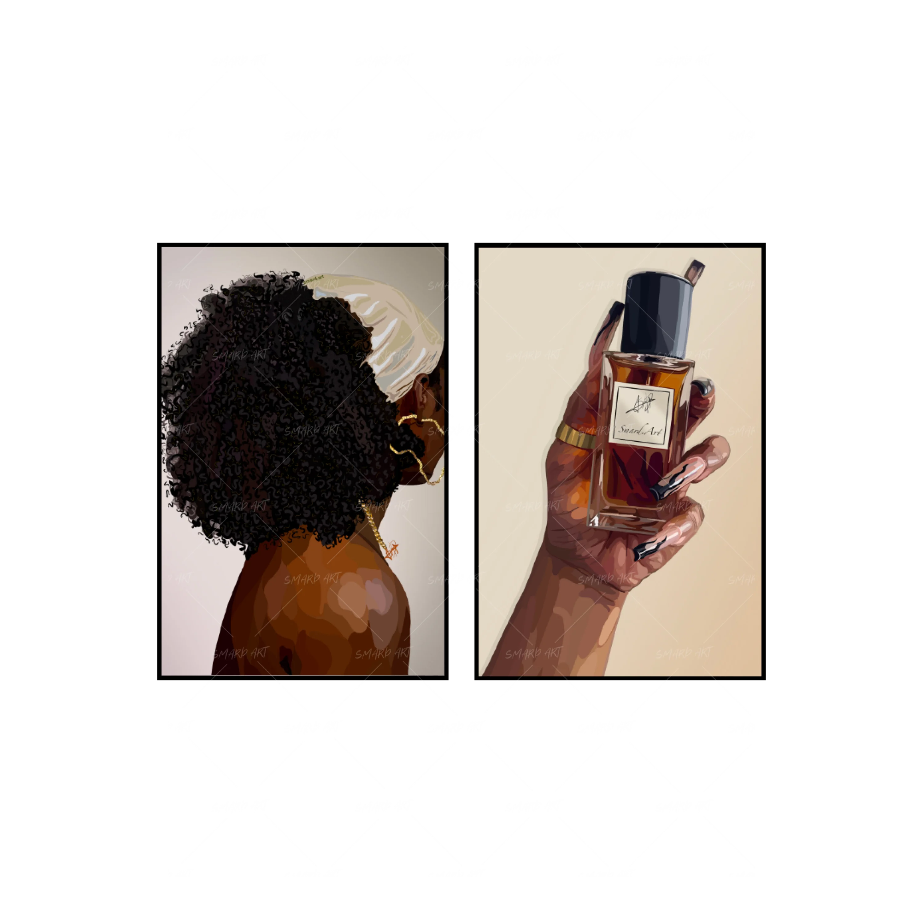 Art Print Bundle : Soft & Simple III + Smard Perfume