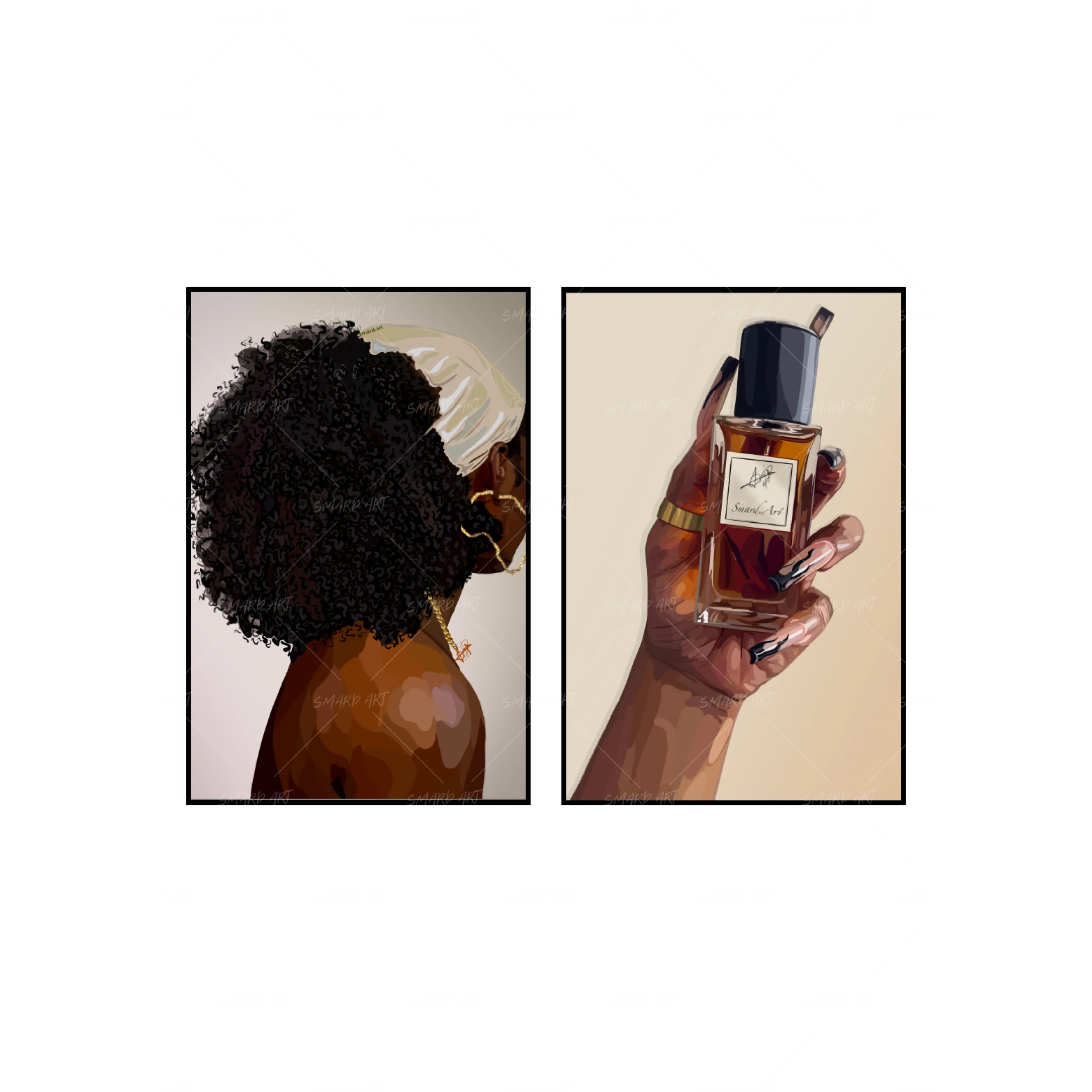 Art Print Bundle : Soft & Simple III + Smard Perfume