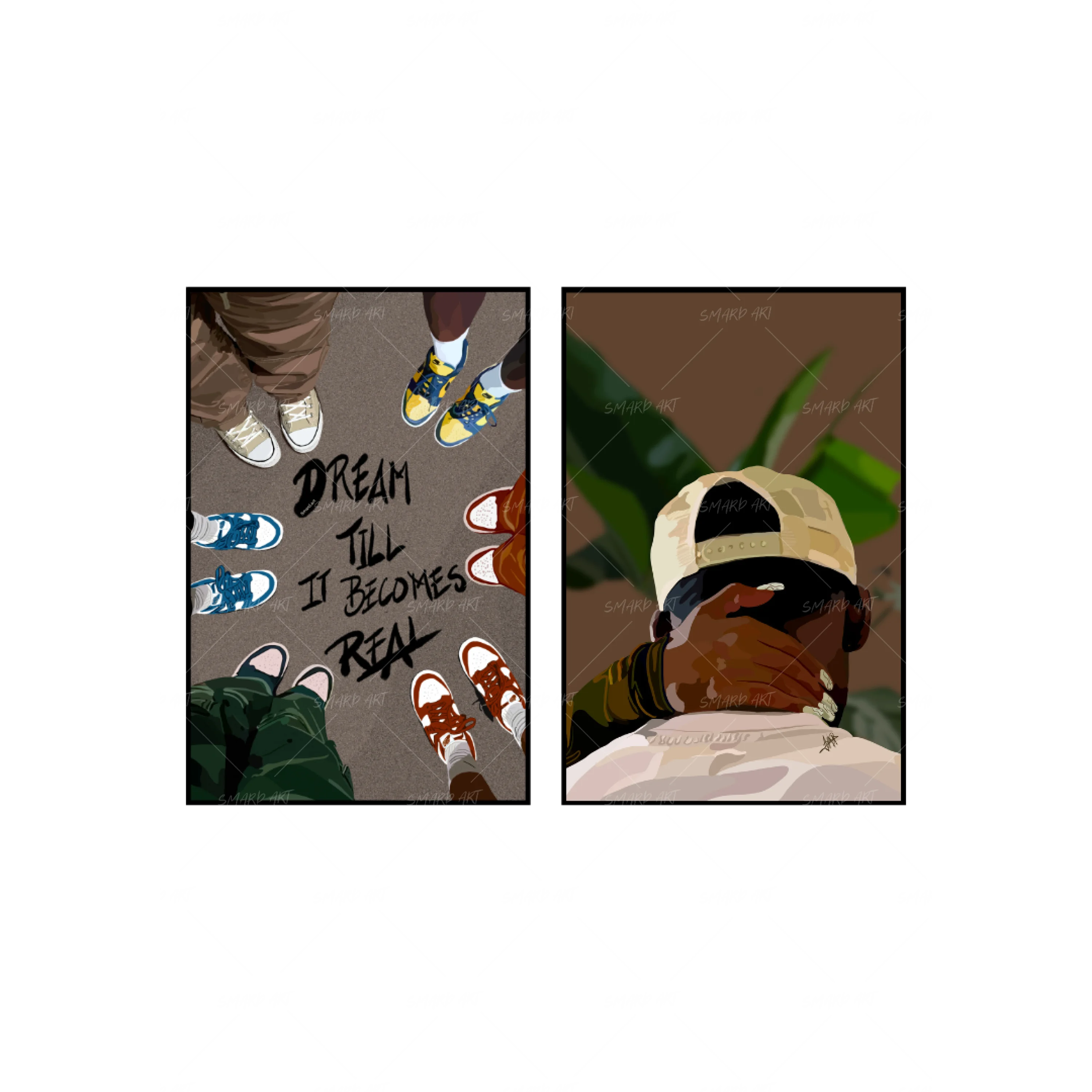 Art Print Bundle : Dream Till It Becomes Real + Love Always Wins