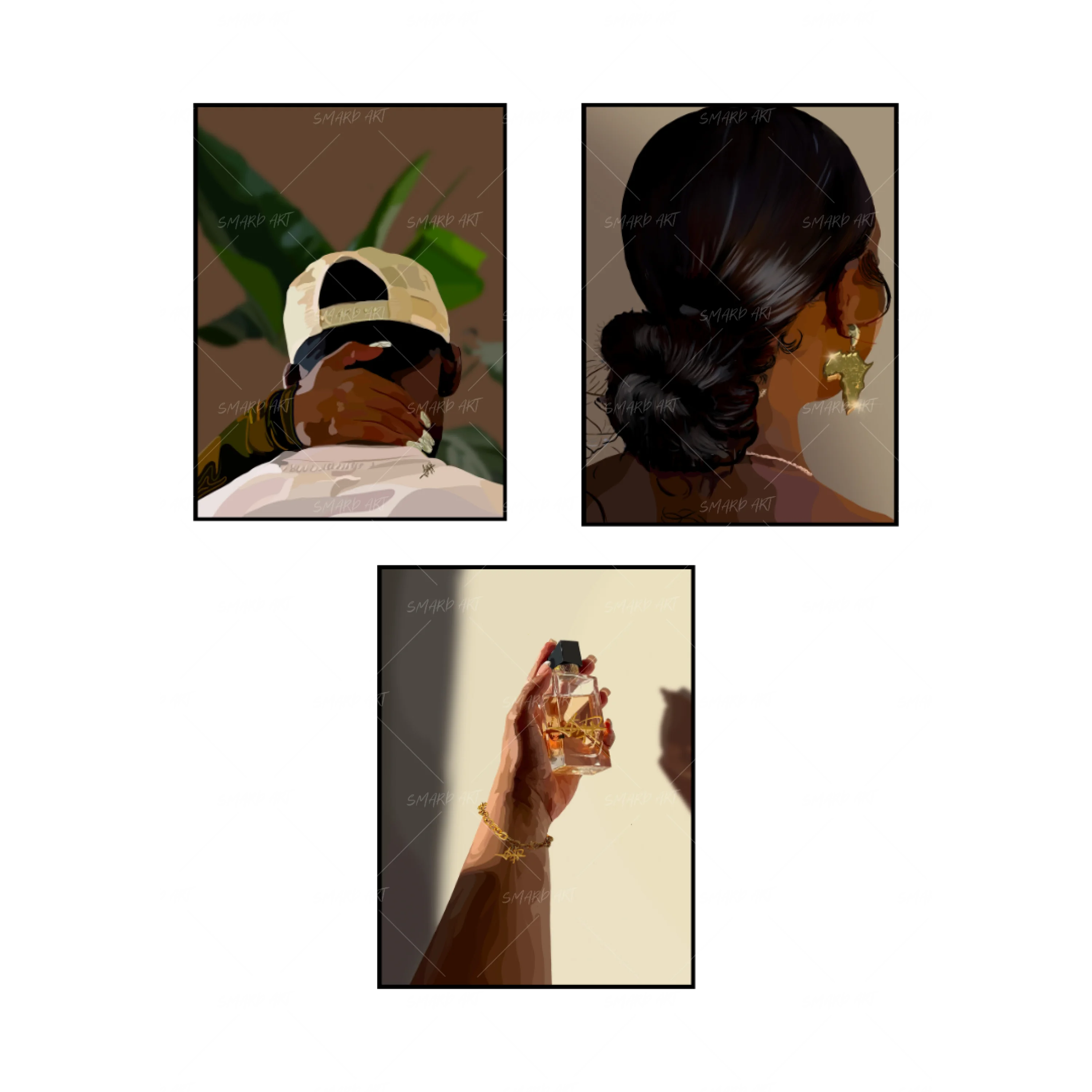 Art Print Bundle : Love Always Wins + Libre + Low Bun