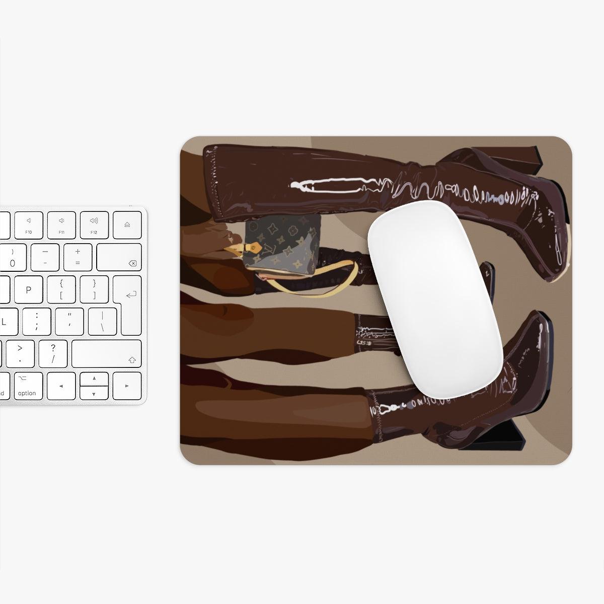 Brown boots Mouse Pad-One size-Rectangle-SmardArt-Wall Art