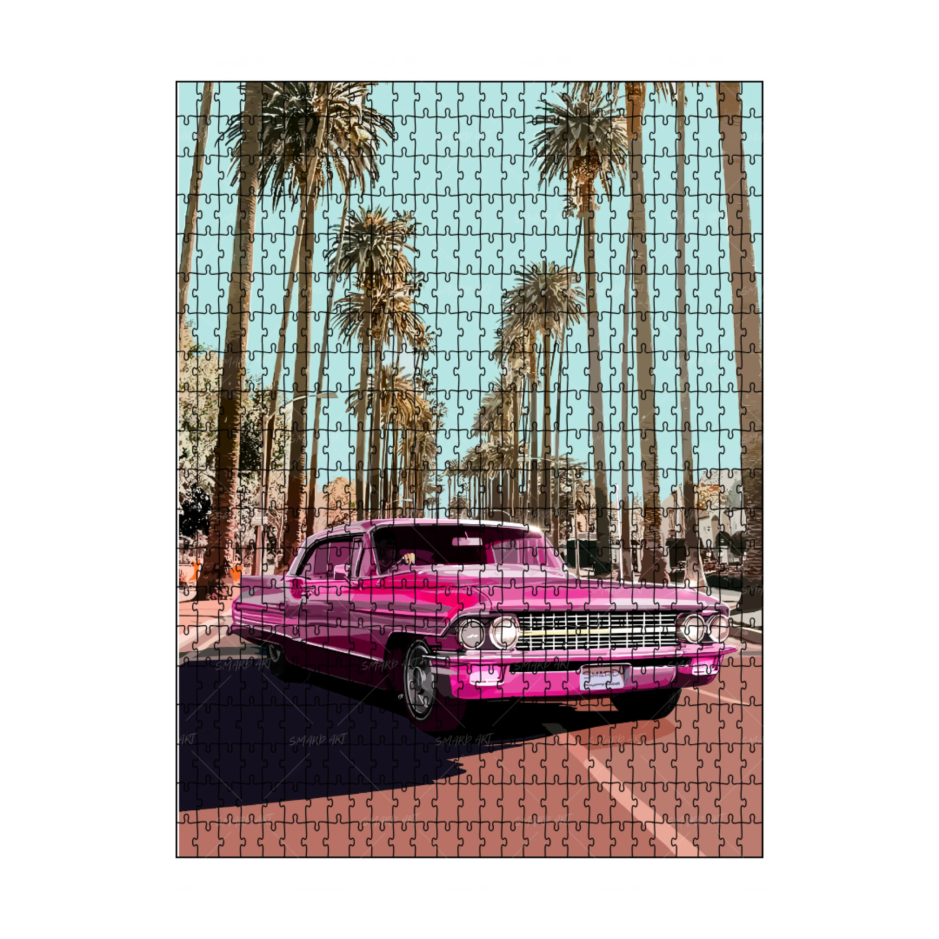Cali Cruisin' Pink Puzzle