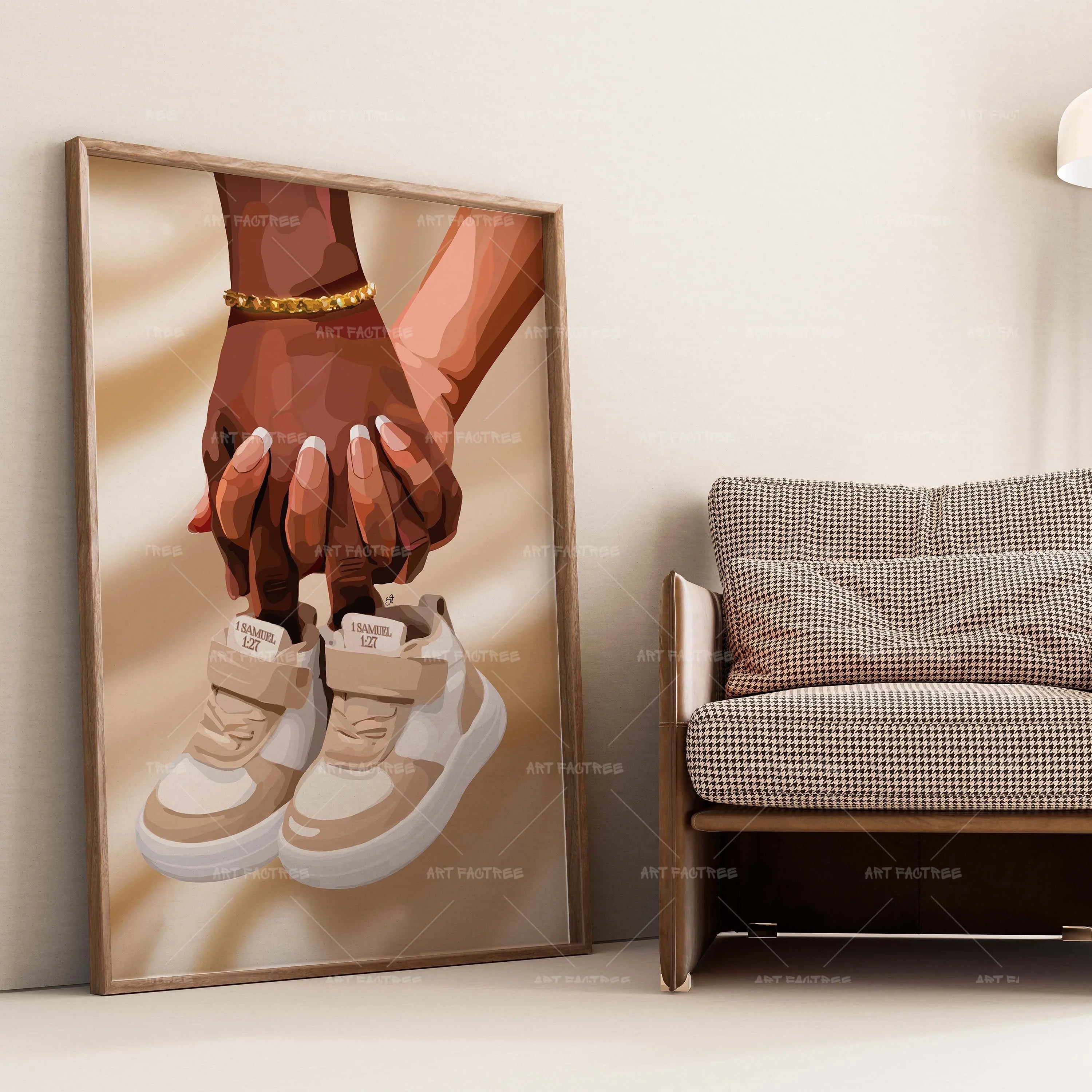 1 SAMUEL 1:27 (Smard X Anaya)-wall art print featuring decorative artistic design suitable for living rooms, offices, and schools by SmardArt. Elevate your space with Black wall art that speaks to culture, identity, and creativity. At Smard, we celebrate artistry made with melanin, bringing powerful and inspiring designs to life.