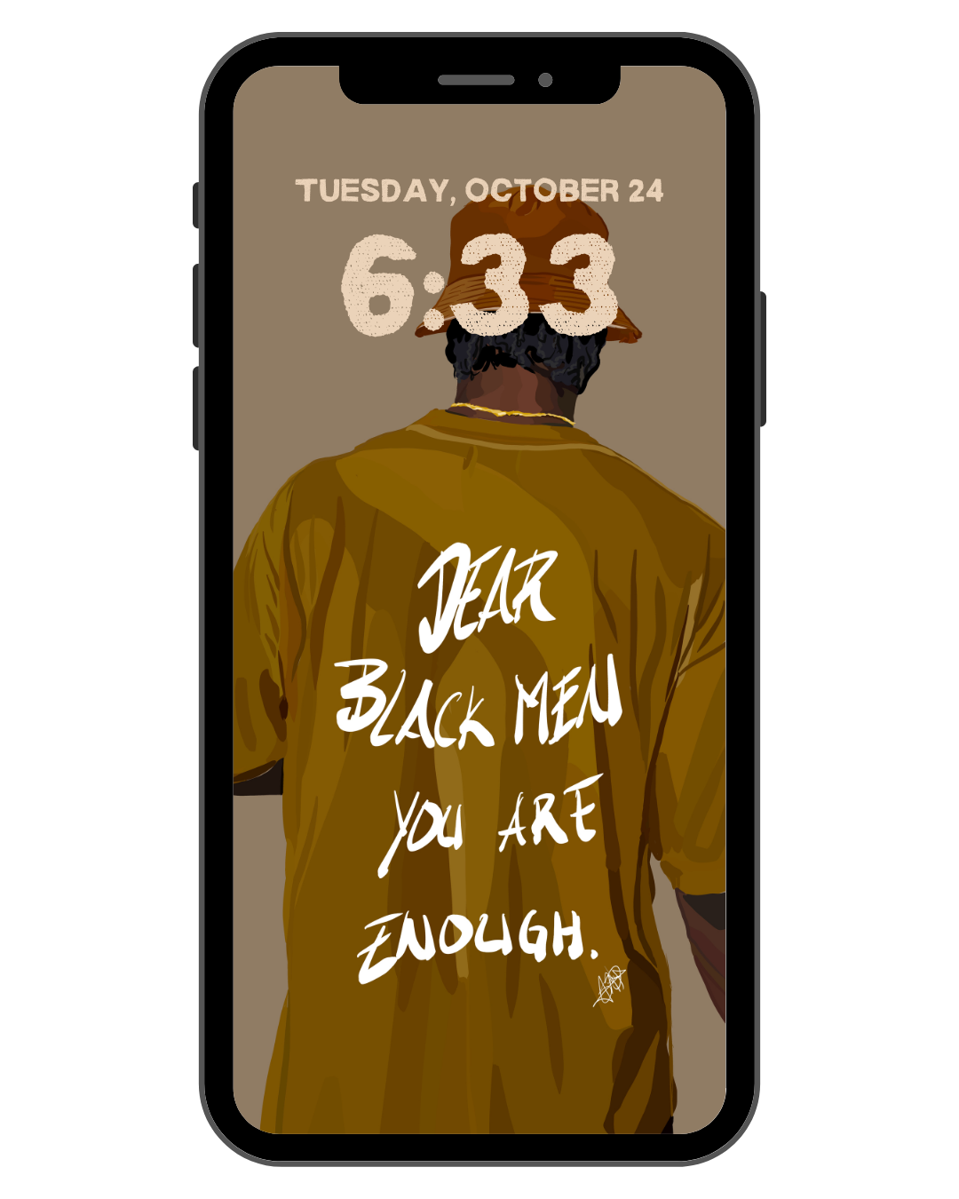 Dear Black Men - Phone Screensaver
