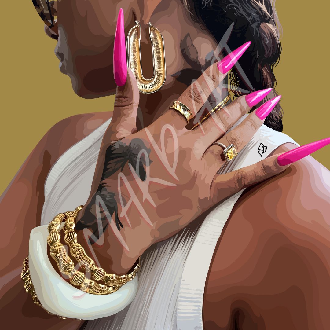 Specialty Kit : Fuchsia II-wall art print featuring decorative artistic design suitable for living rooms, offices, and schools by SmardArt. Elevate your space with Black wall art that speaks to culture, identity, and creativity. At Smard, we celebrate artistry made with melanin, bringing powerful and inspiring designs to life.