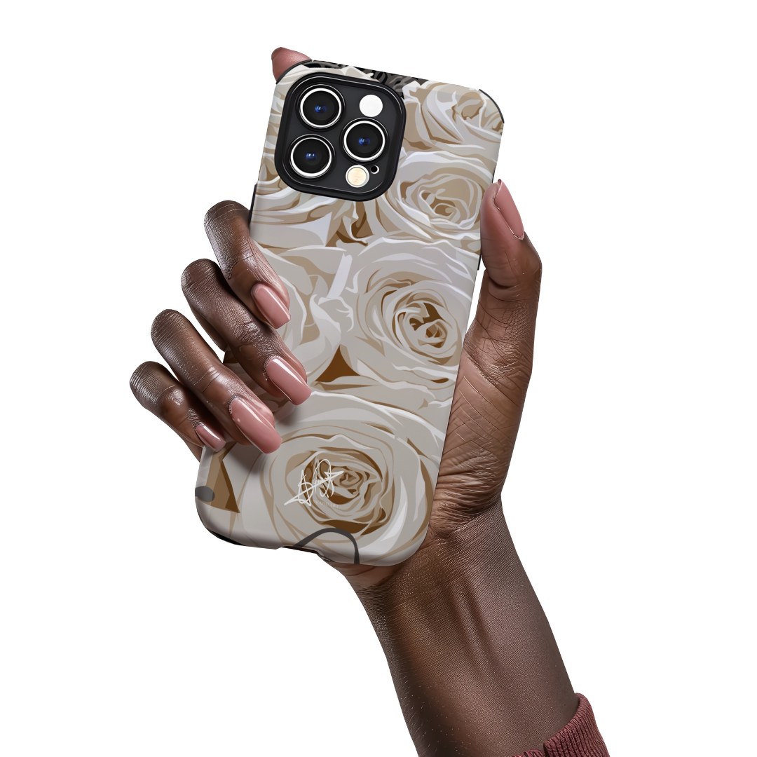 White Roses Phone Case