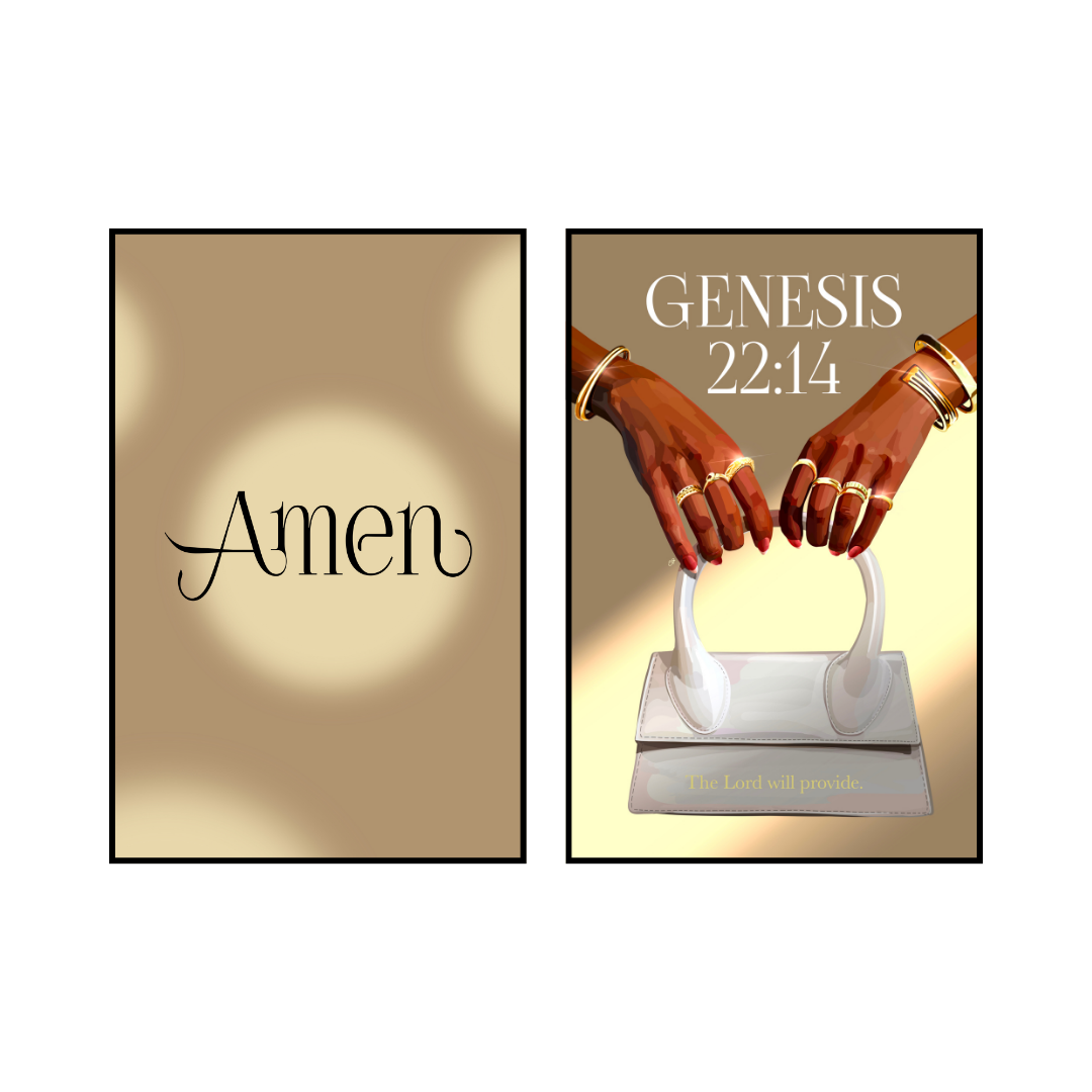 Art Print Bundle : Amen Gold + Genesis 22:14