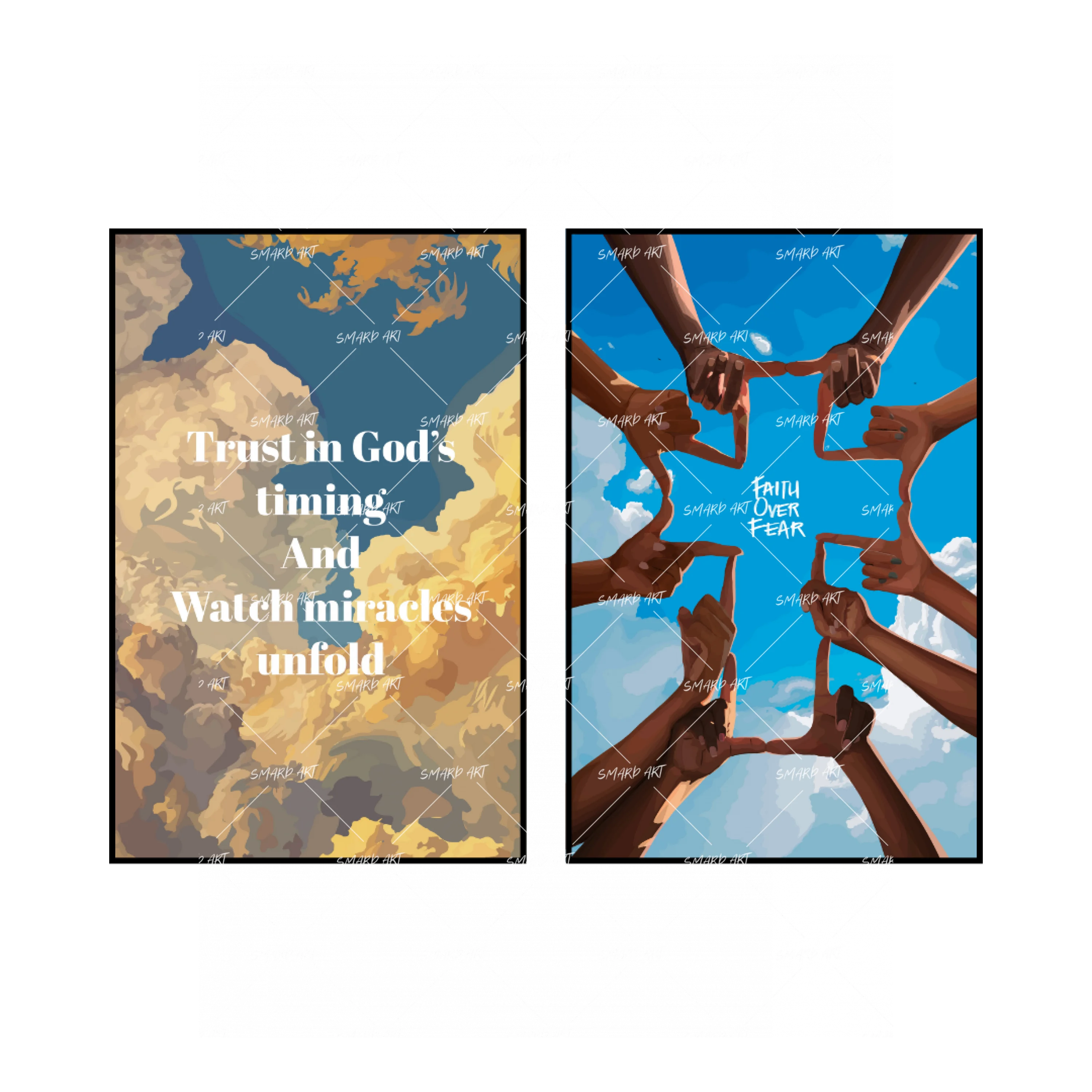 Art Print Bundle : God's Timing + Faith Over Fear