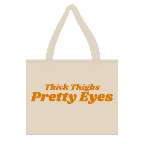 Thick Thighs - Cream Tote Bag