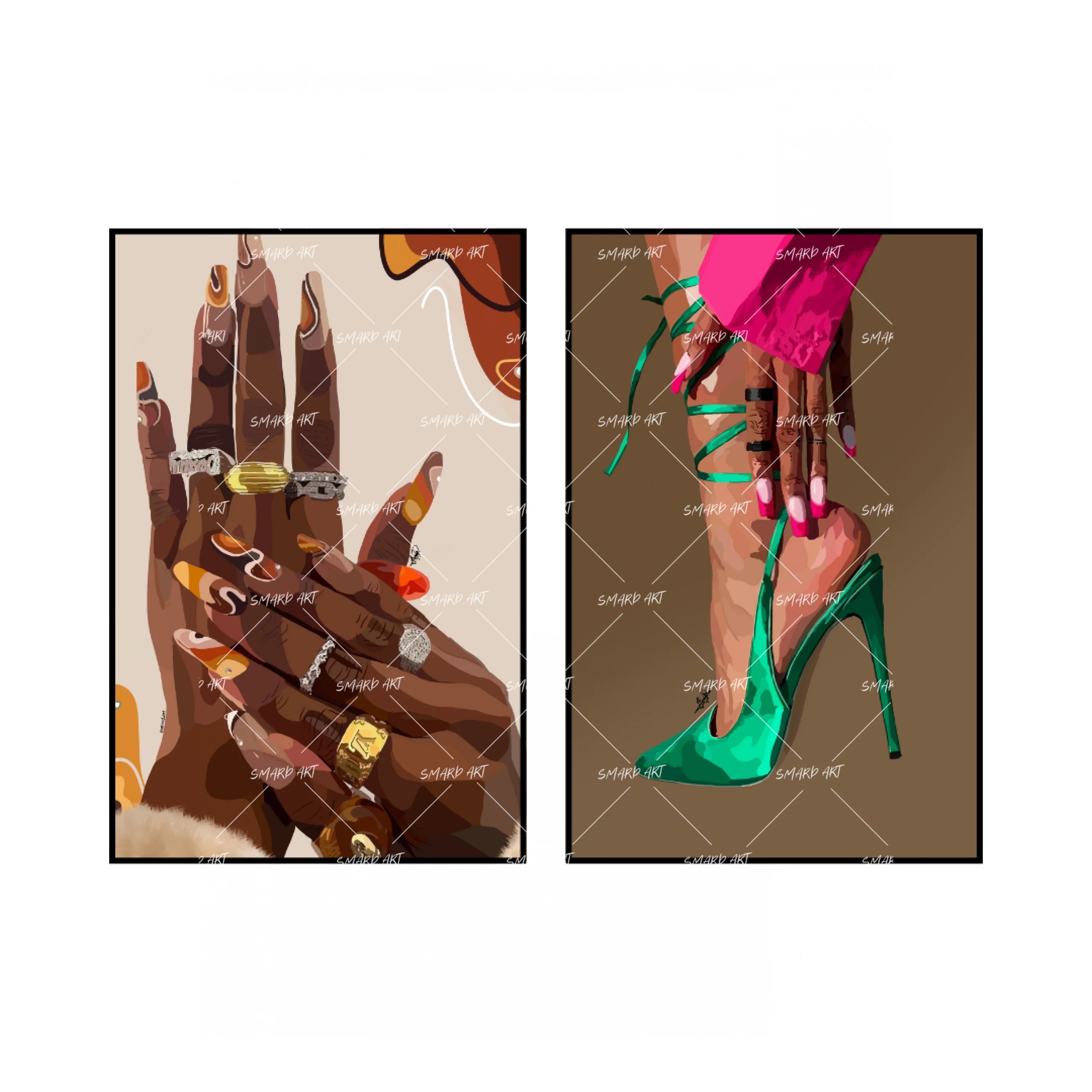 Art Print Bundle : Nails Done II + Sophisticated