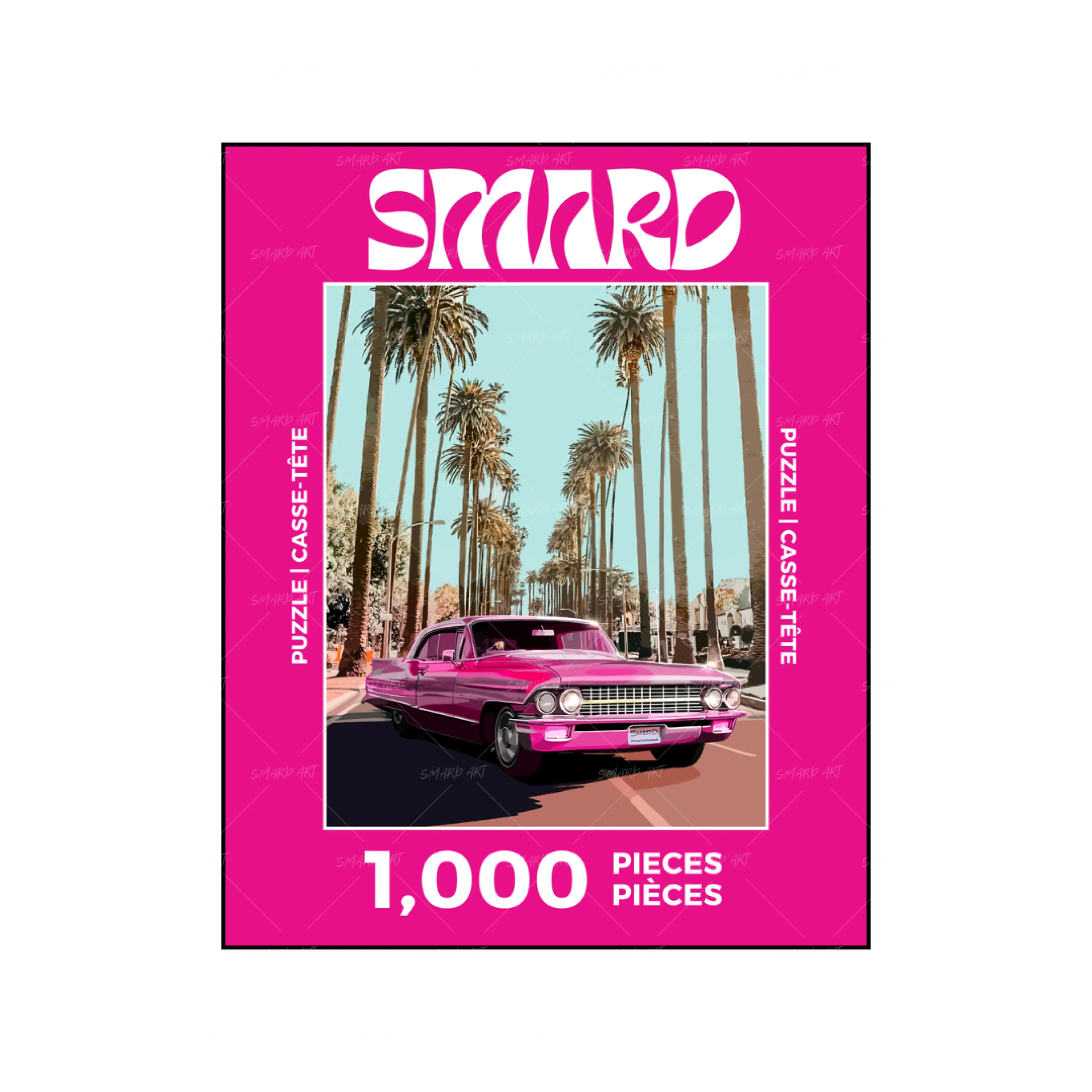 Cali Cruisin' Pink Puzzle