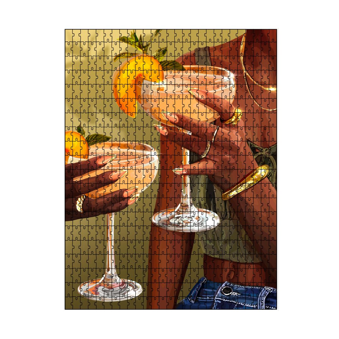 Golden Girls Puzzle-wall art print featuring decorative artistic design suitable for living rooms, offices, and schools by SmardArt. Elevate your space with Black wall art that speaks to culture, identity, and creativity. At Smard, we celebrate artistry made with melanin, bringing powerful and inspiring designs to life.