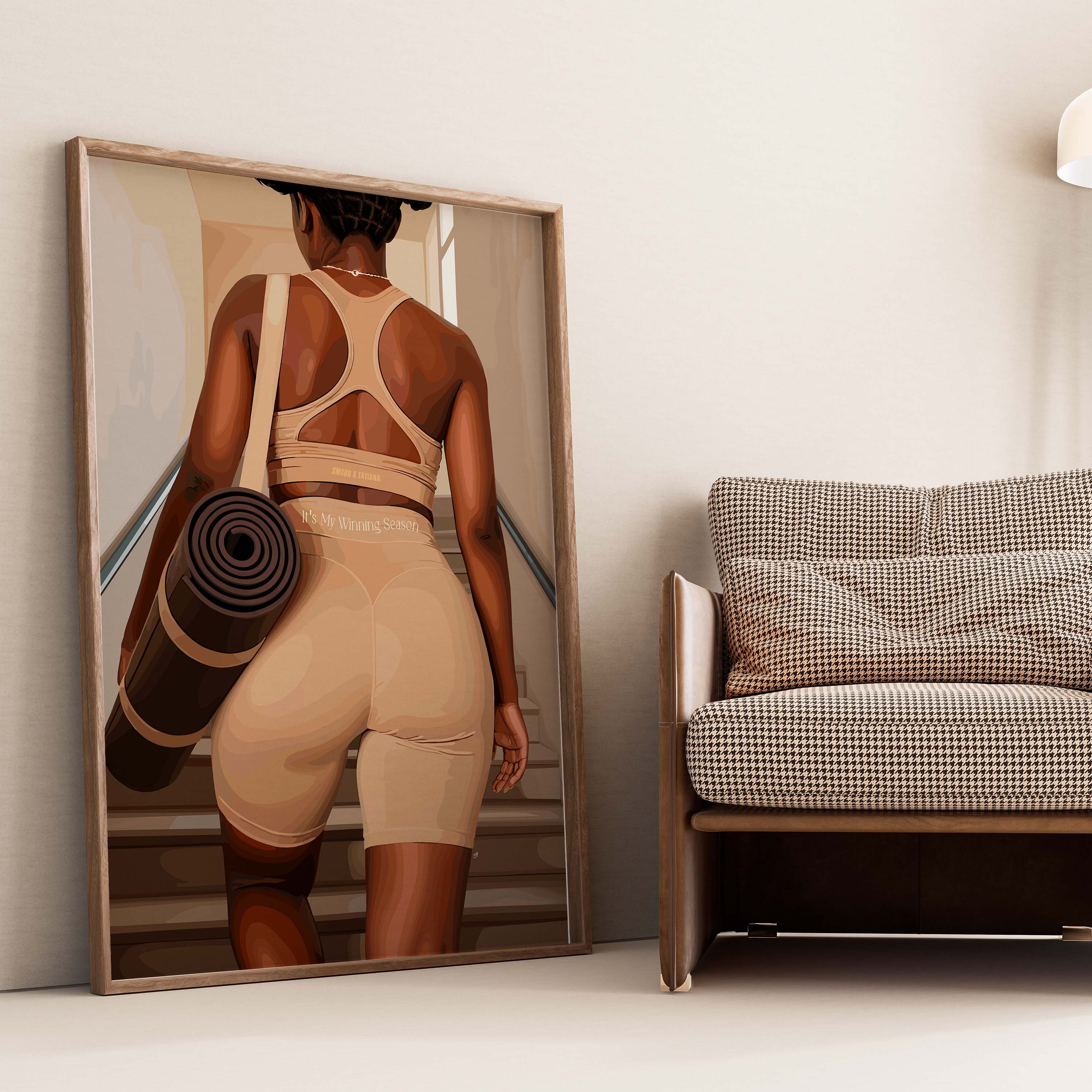 It's My Winning Season-wall art print featuring decorative artistic design suitable for living rooms, offices, and schools by SmardArt. Elevate your space with Black wall art that speaks to culture, identity, and creativity. At Smard, we celebrate artistry made with melanin, bringing powerful and inspiring designs to life.