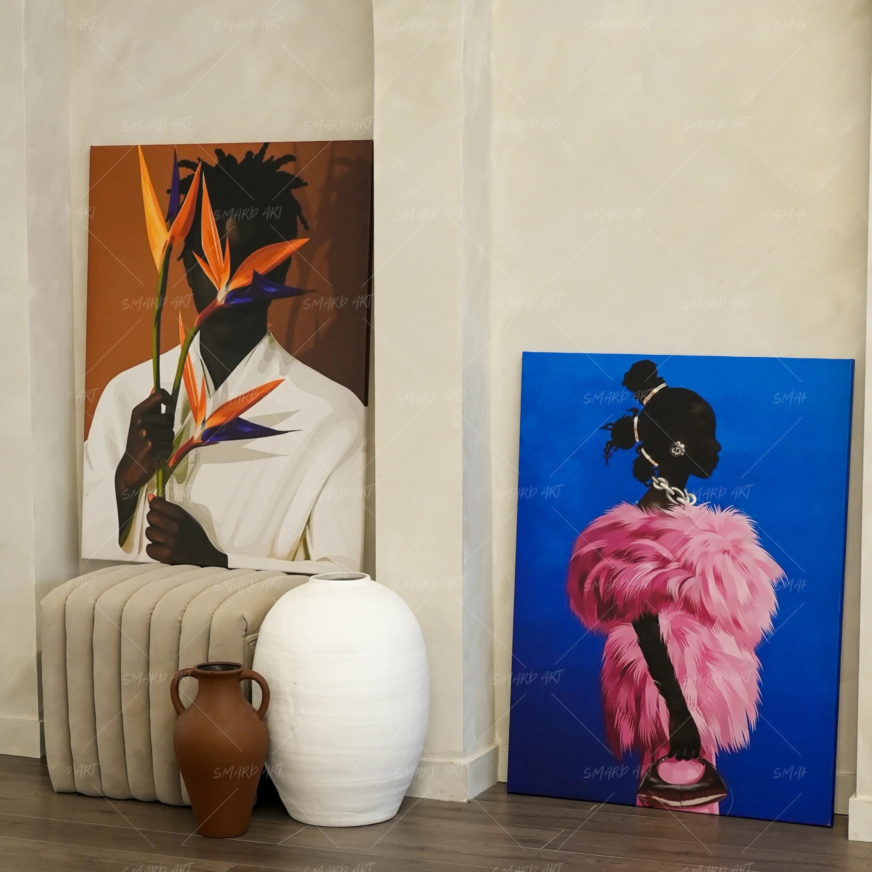 Petal Ivory-wall art print featuring decorative artistic design suitable for living rooms, offices, and schools by SmardArt. Elevate your space with Black wall art that speaks to culture, identity, and creativity. At Smard, we celebrate artistry made with melanin, bringing powerful and inspiring designs to life.