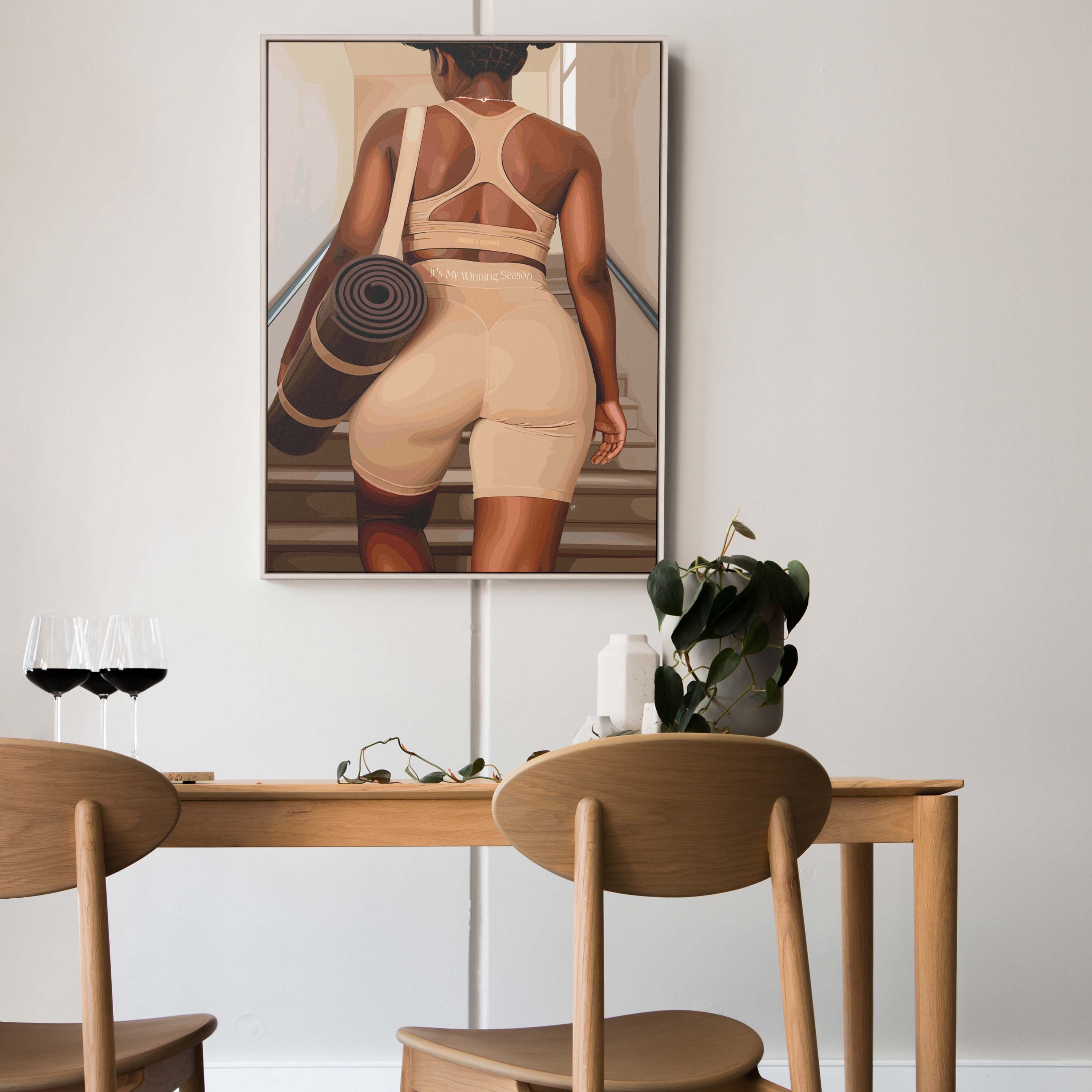 It's My Winning Season-wall art print featuring decorative artistic design suitable for living rooms, offices, and schools by SmardArt. Elevate your space with Black wall art that speaks to culture, identity, and creativity. At Smard, we celebrate artistry made with melanin, bringing powerful and inspiring designs to life.