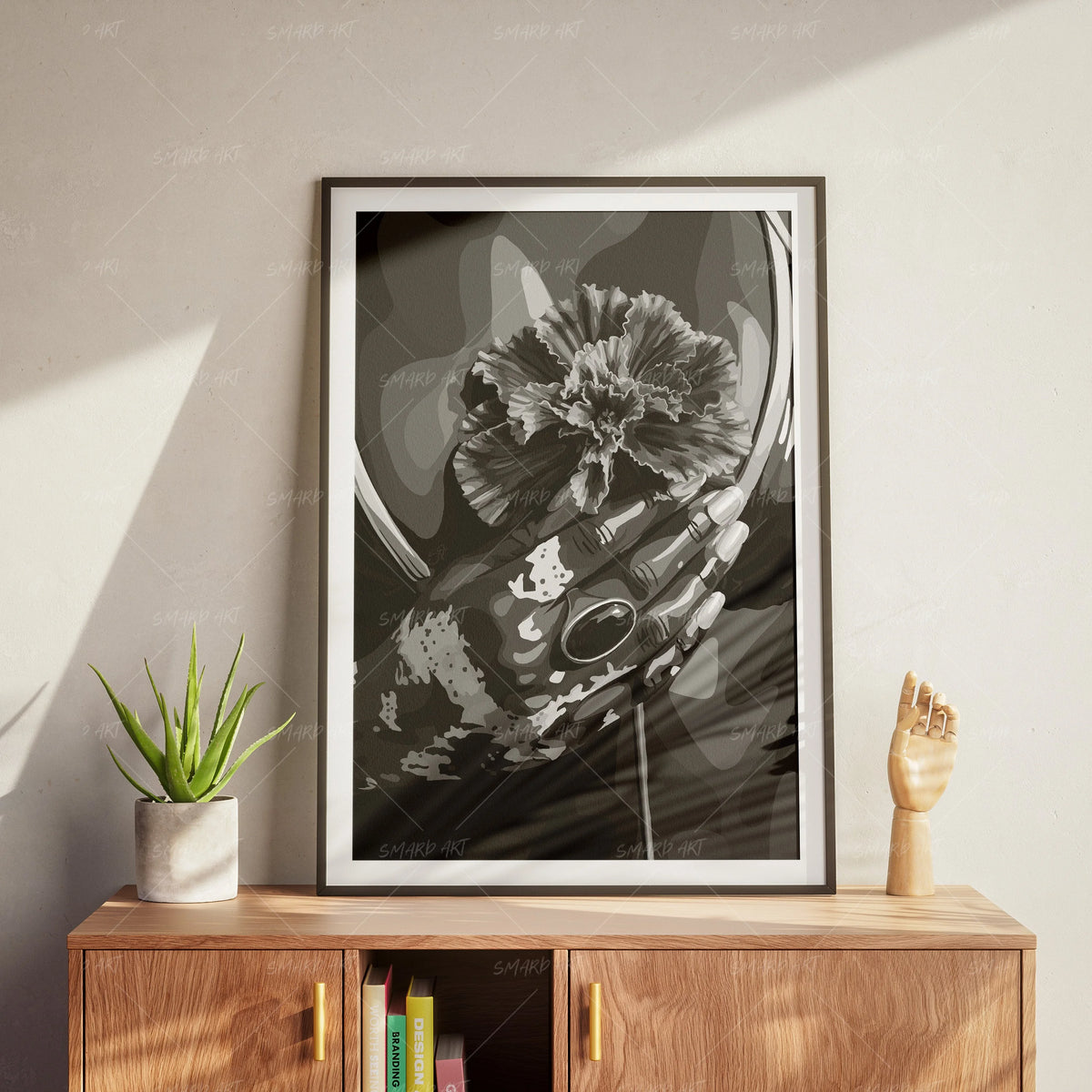 Art Heart (B/W)-wall art print featuring decorative artistic design suitable for living rooms, offices, and schools by SmardArt. Elevate your space with Black wall art that speaks to culture, identity, and creativity. At Smard, we celebrate artistry made with melanin, bringing powerful and inspiring designs to life.