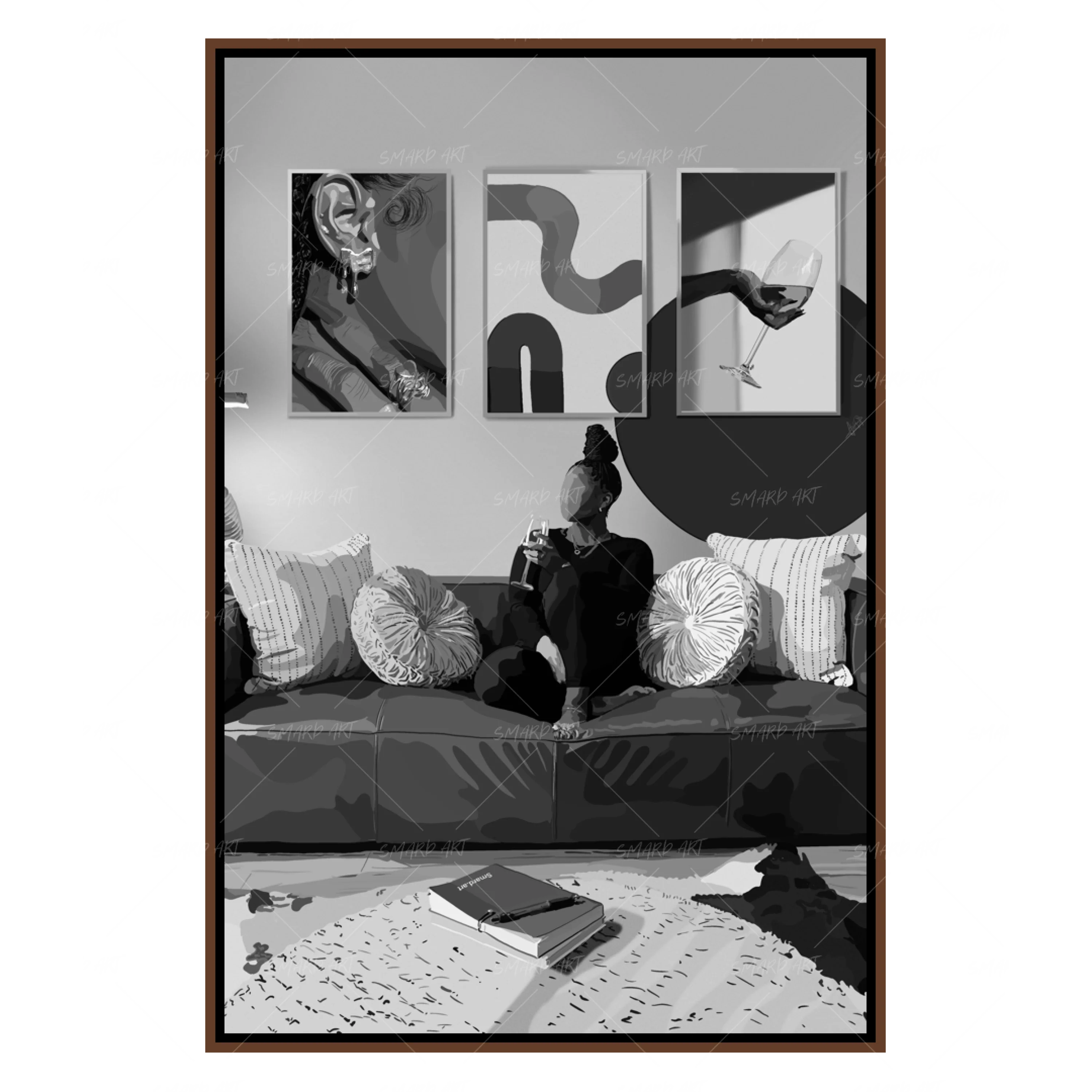 Art in Art IV B&W-Smard