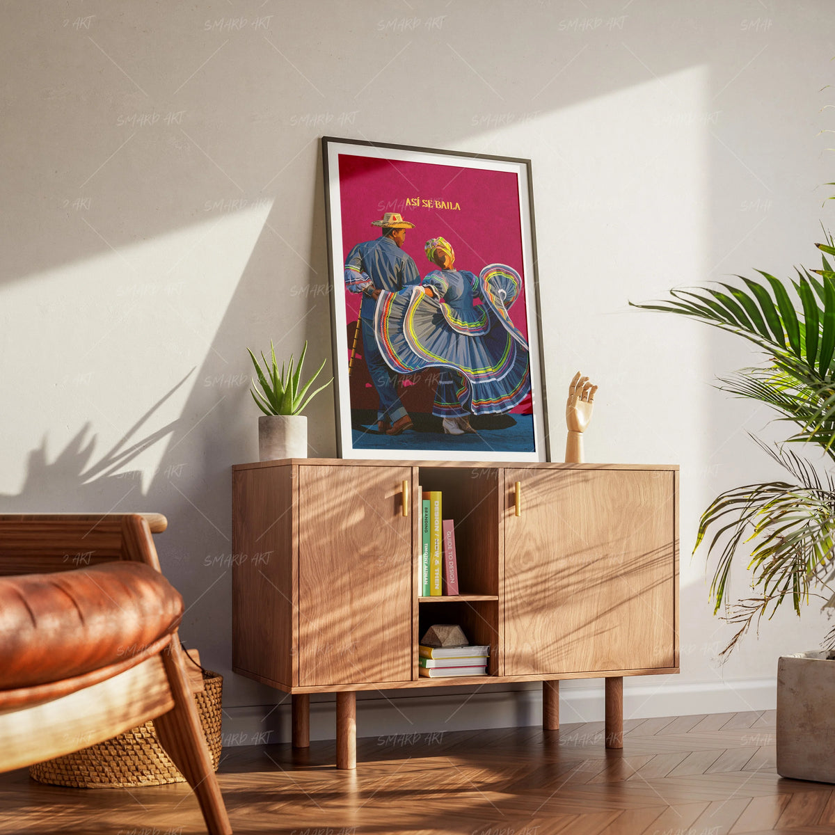 Bailando-wall art print featuring decorative artistic design suitable for living rooms, offices, and schools by SmardArt. Elevate your space with Black wall art that speaks to culture, identity, and creativity. At Smard, we celebrate artistry made with melanin, bringing powerful and inspiring designs to life.