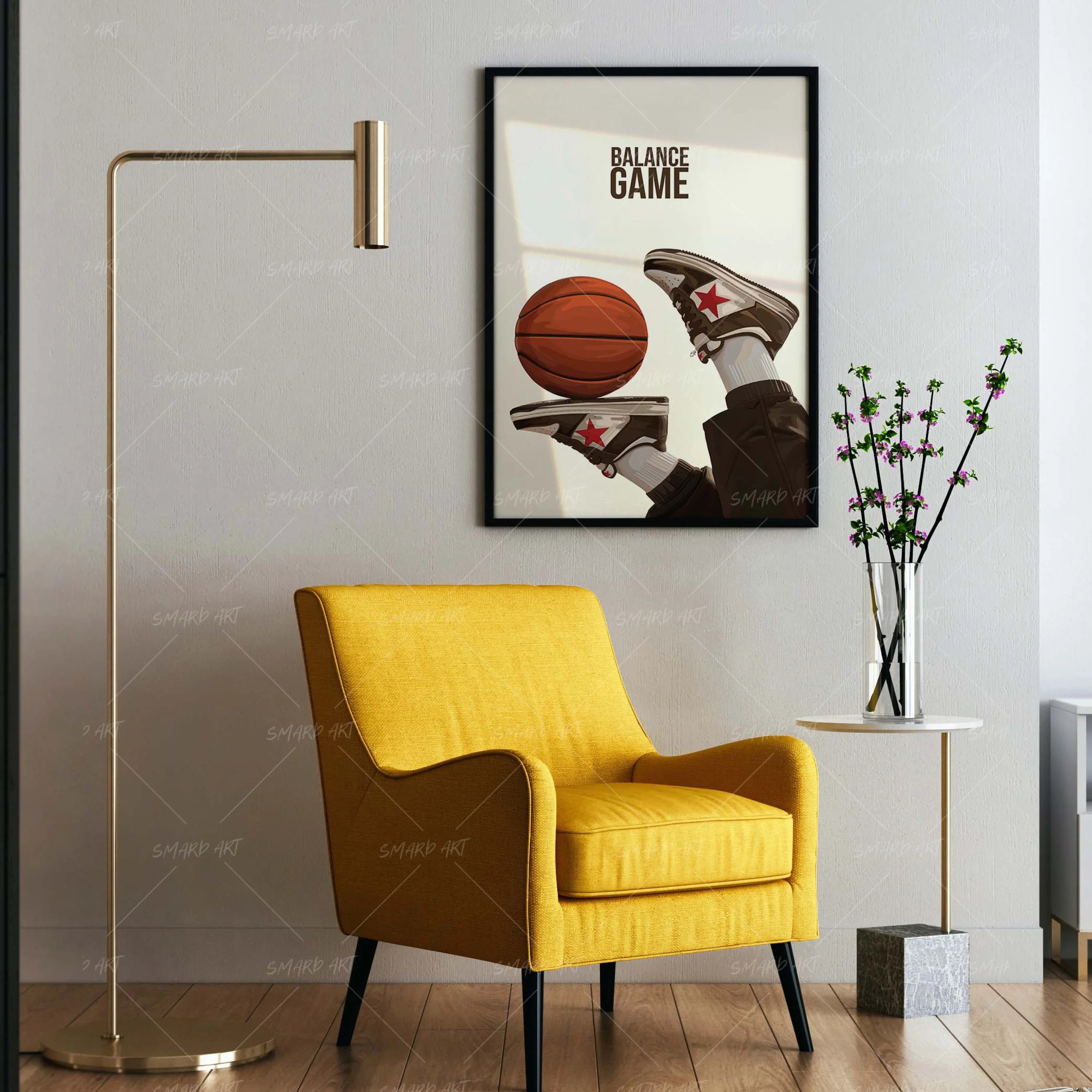 Balance Game-wall art print featuring decorative artistic design suitable for living rooms, offices, and schools by SmardArt. Elevate your space with Black wall art that speaks to culture, identity, and creativity. At Smard, we celebrate artistry made with melanin, bringing powerful and inspiring designs to life.