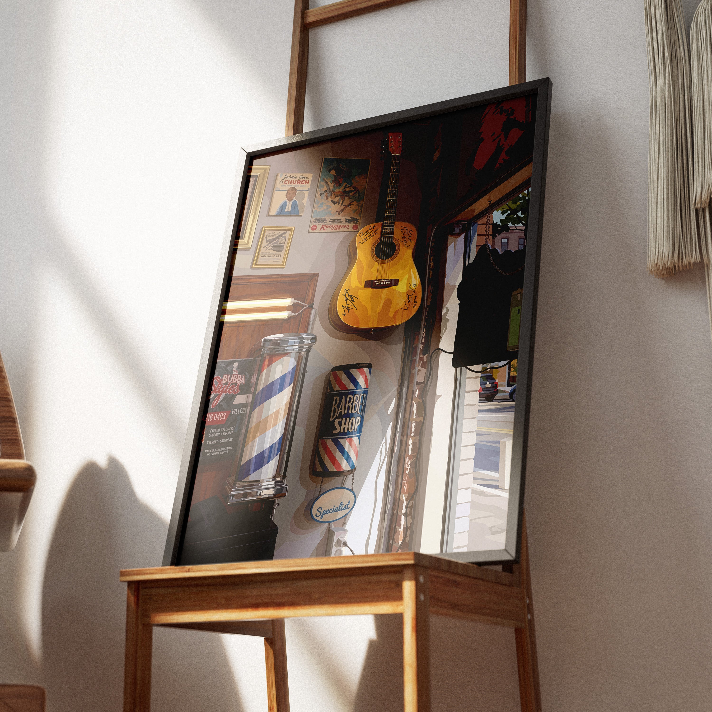 Barber Decor Black Wall Art exclusive at SmardArt - SmardArt