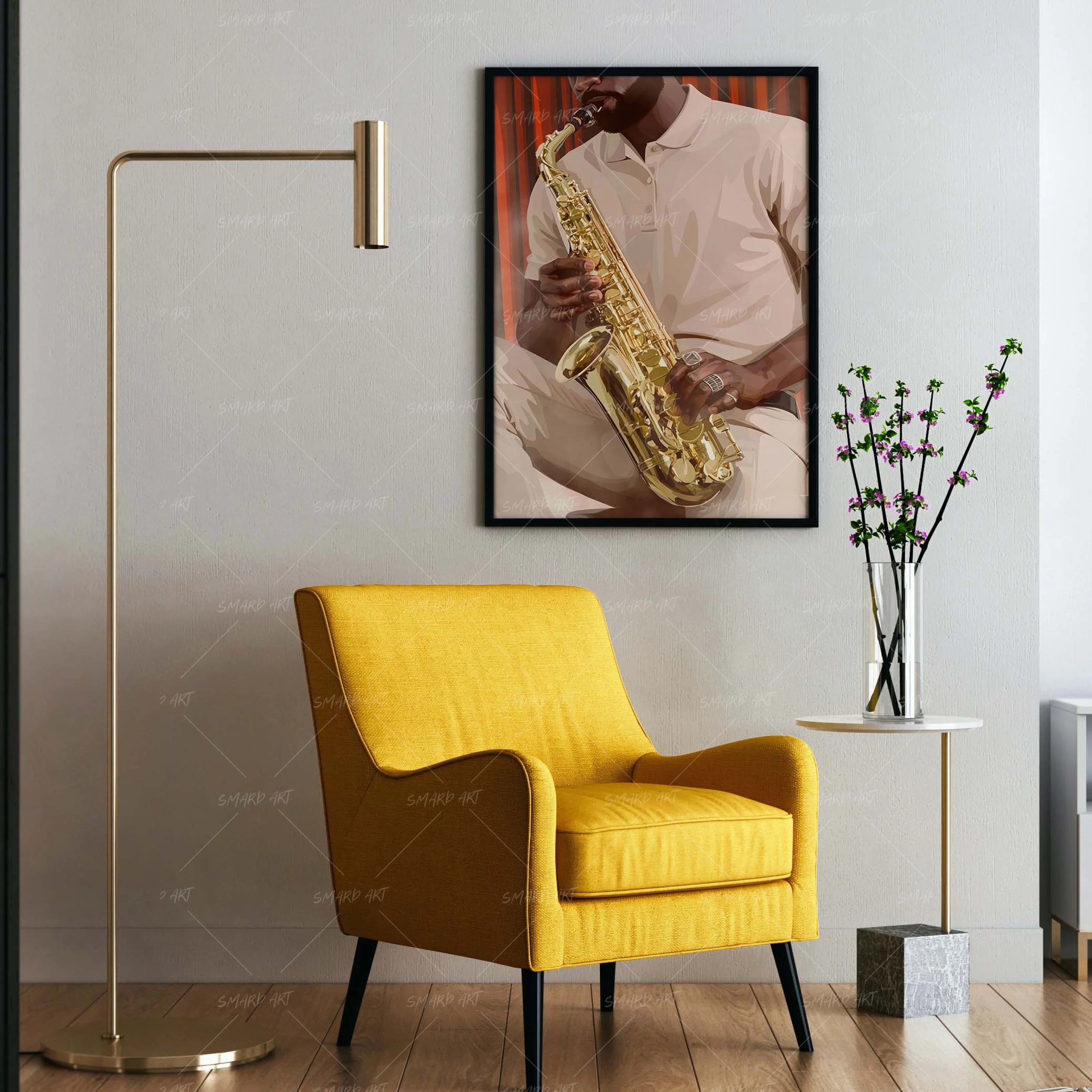 Breath In Brass-wall art print featuring decorative artistic design suitable for living rooms, offices, and schools by SmardArt. Elevate your space with Black wall art that speaks to culture, identity, and creativity. At Smard, we celebrate artistry made with melanin, bringing powerful and inspiring designs to life.