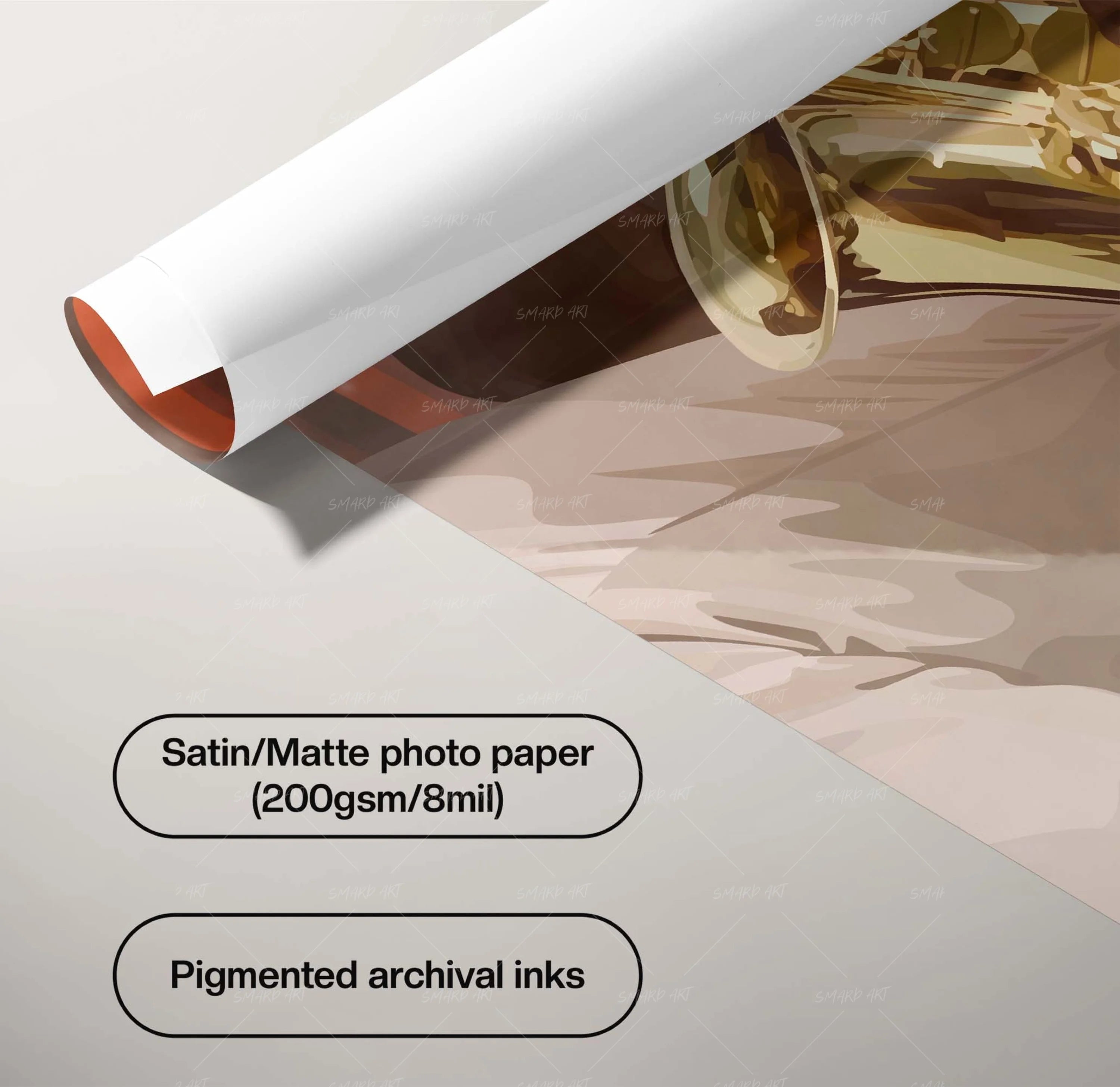 Breath In Brass-wall art print featuring decorative artistic design suitable for living rooms, offices, and schools by SmardArt. Elevate your space with Black wall art that speaks to culture, identity, and creativity. At Smard, we celebrate artistry made with melanin, bringing powerful and inspiring designs to life.