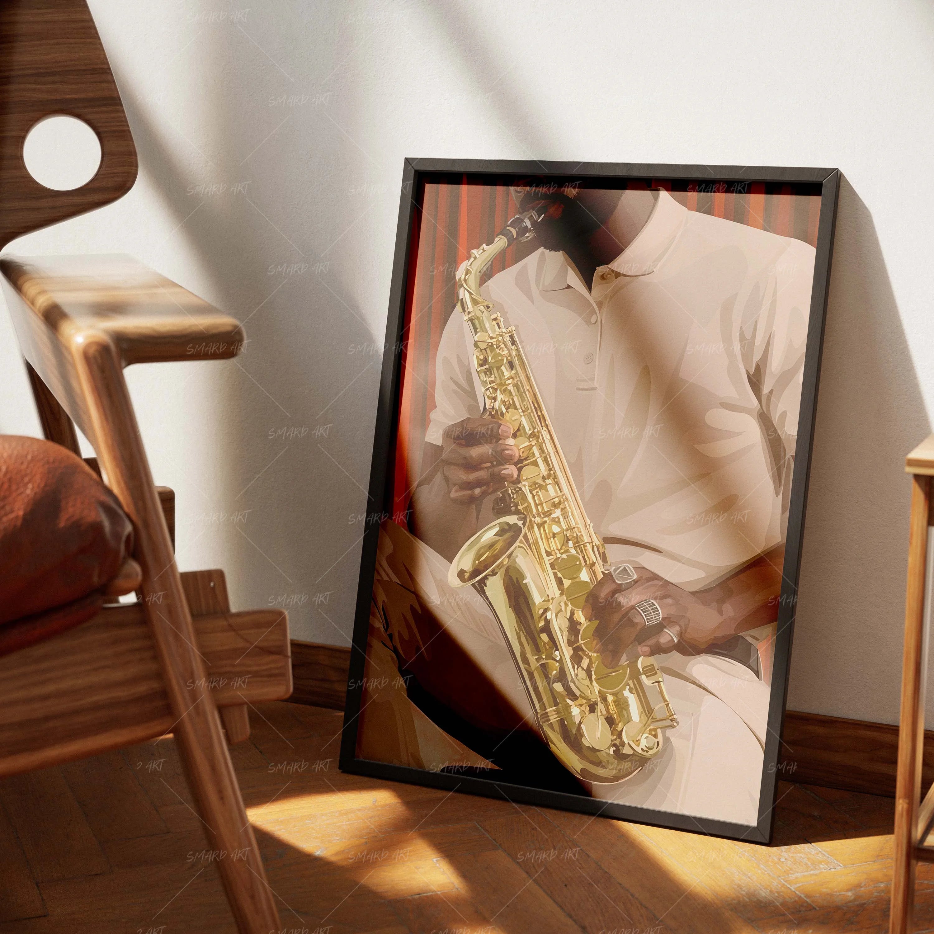 Breath In Brass-wall art print featuring decorative artistic design suitable for living rooms, offices, and schools by SmardArt. Elevate your space with Black wall art that speaks to culture, identity, and creativity. At Smard, we celebrate artistry made with melanin, bringing powerful and inspiring designs to life.