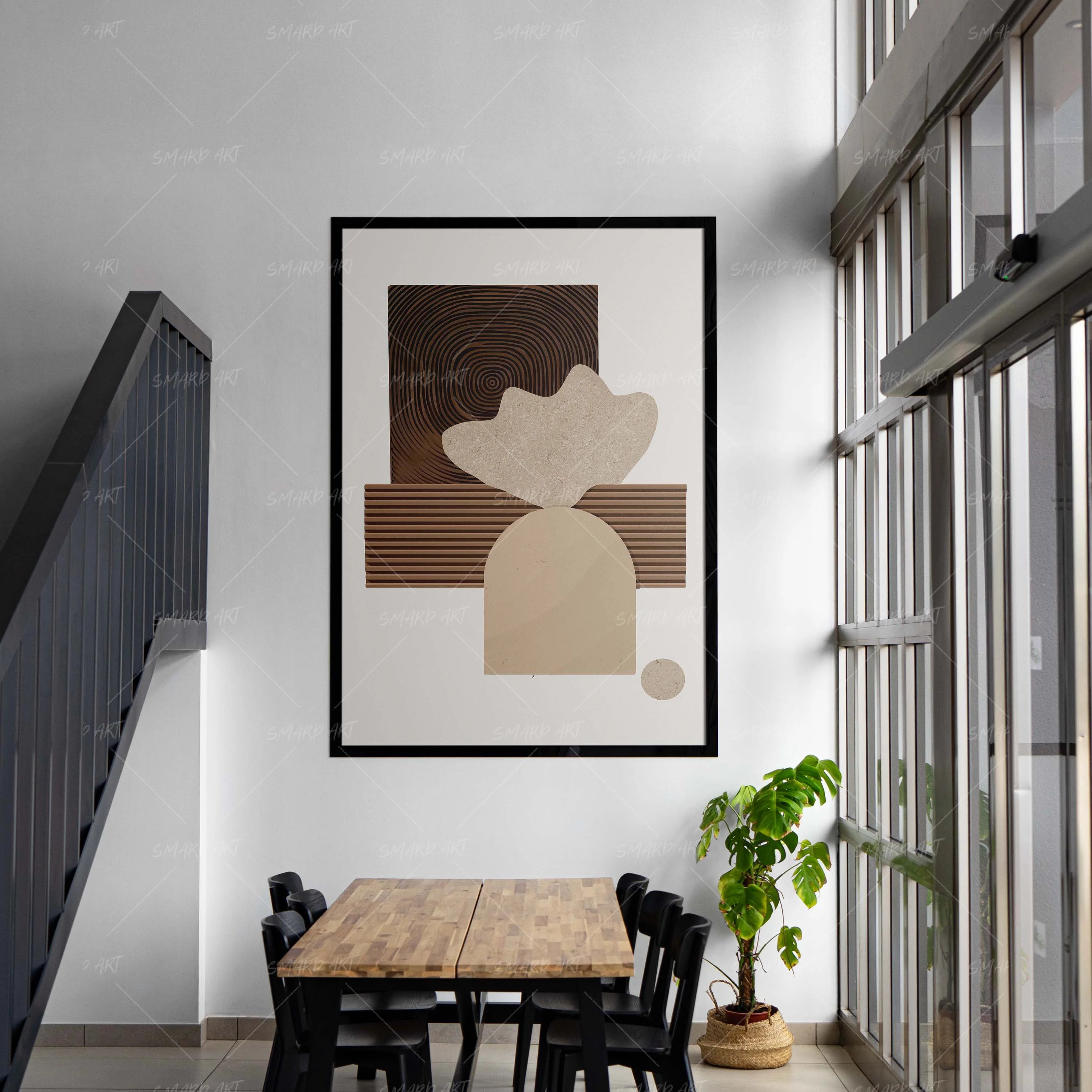 Brown Pair-wall art print featuring decorative artistic design suitable for living rooms, offices, and schools by SmardArt. Elevate your space with Black wall art that speaks to culture, identity, and creativity. At Smard, we celebrate artistry made with melanin, bringing powerful and inspiring designs to life.