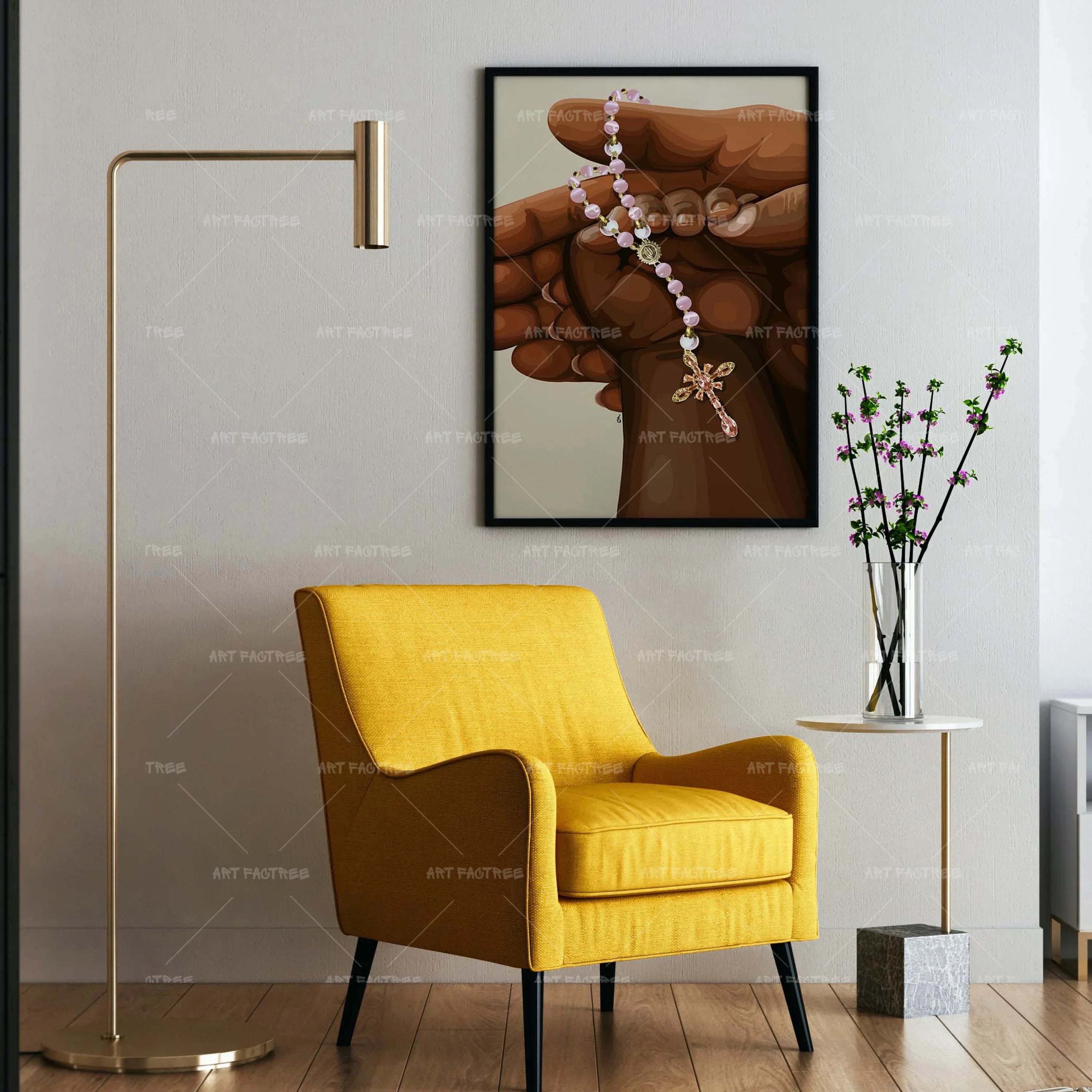 Built on Faith (Smard X Anaya)-wall art print featuring decorative artistic design suitable for living rooms, offices, and schools by SmardArt. Elevate your space with Black wall art that speaks to culture, identity, and creativity. At Smard, we celebrate artistry made with melanin, bringing powerful and inspiring designs to life.