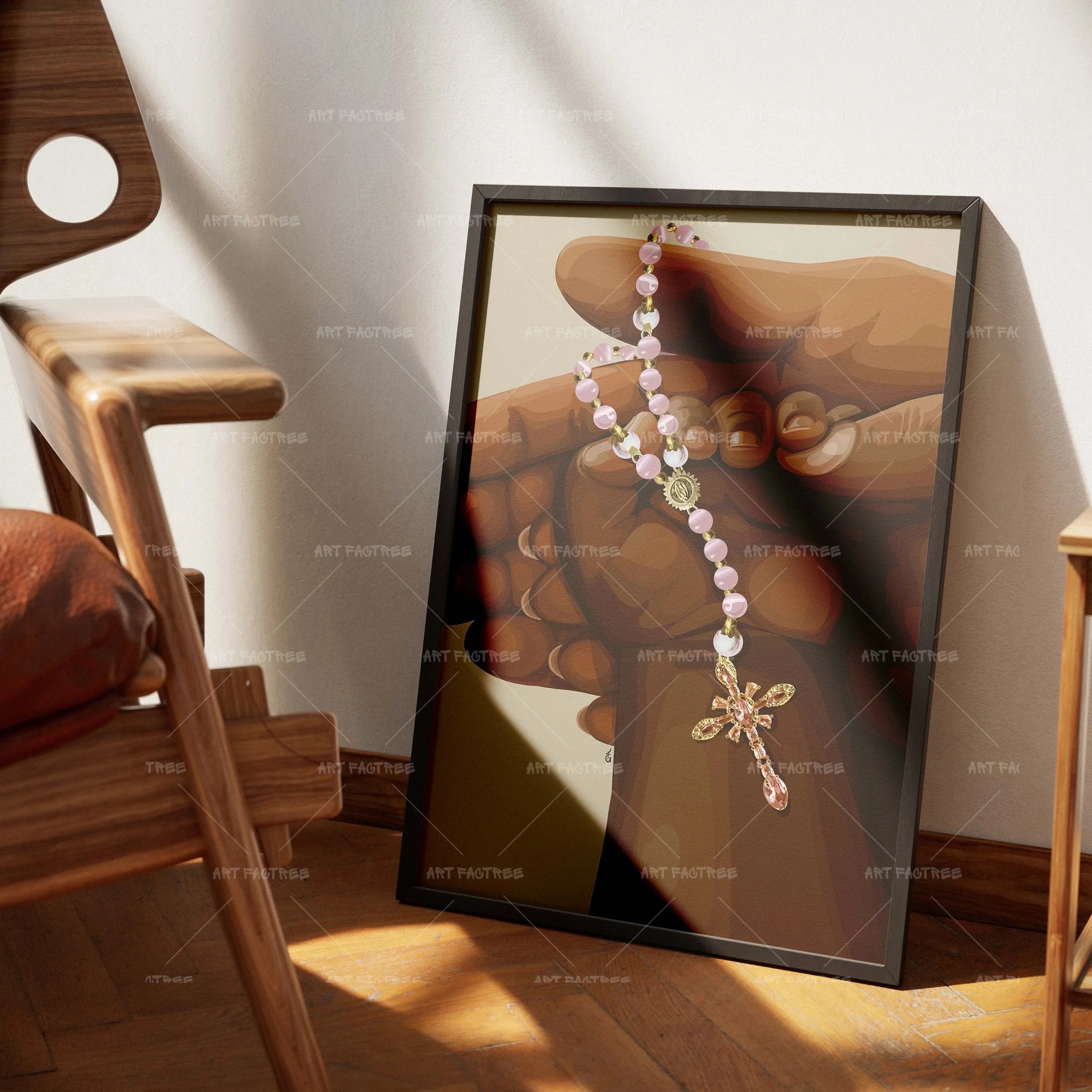 Built on Faith (Smard X Anaya)-wall art print featuring decorative artistic design suitable for living rooms, offices, and schools by SmardArt. Elevate your space with Black wall art that speaks to culture, identity, and creativity. At Smard, we celebrate artistry made with melanin, bringing powerful and inspiring designs to life.