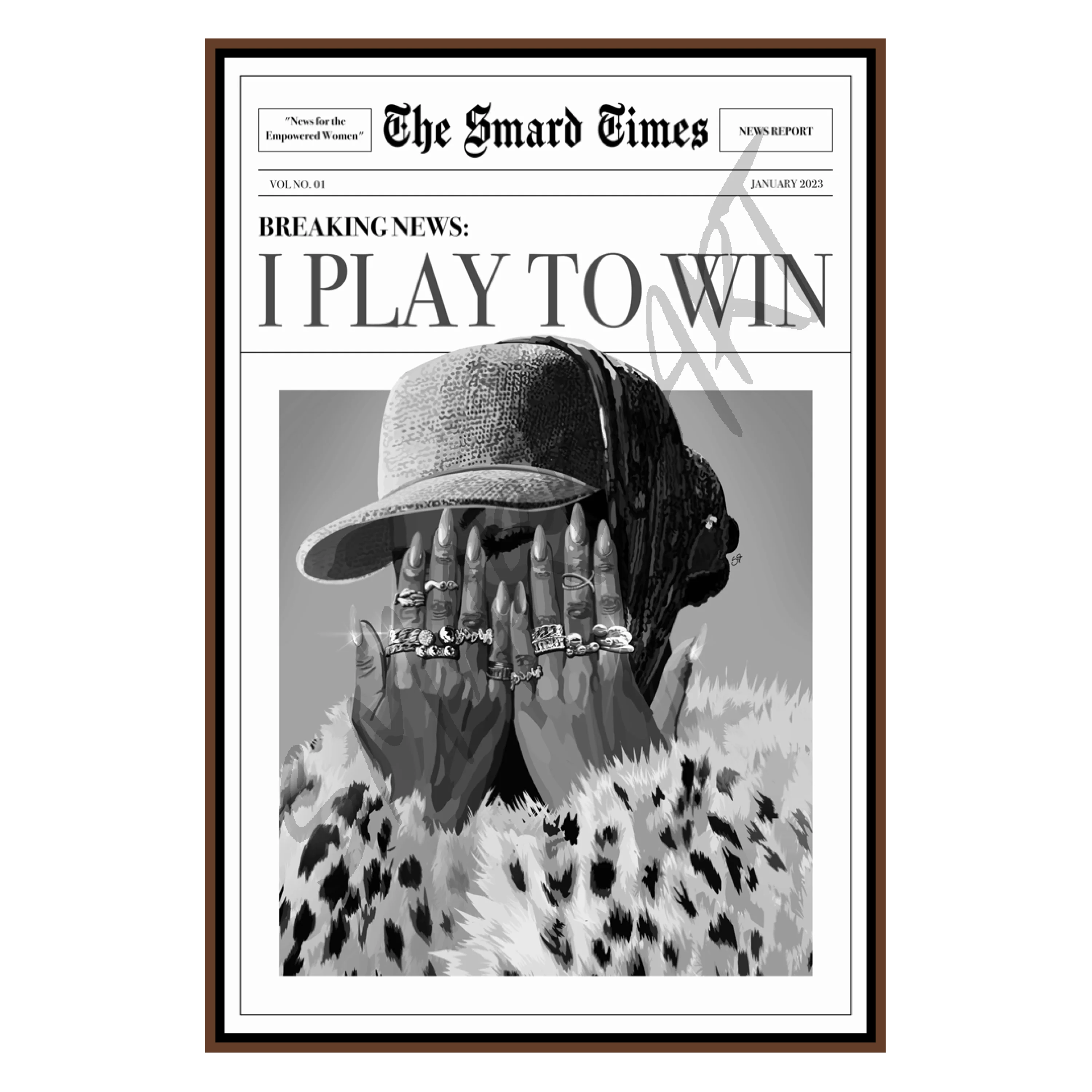 I Play To Win B&W