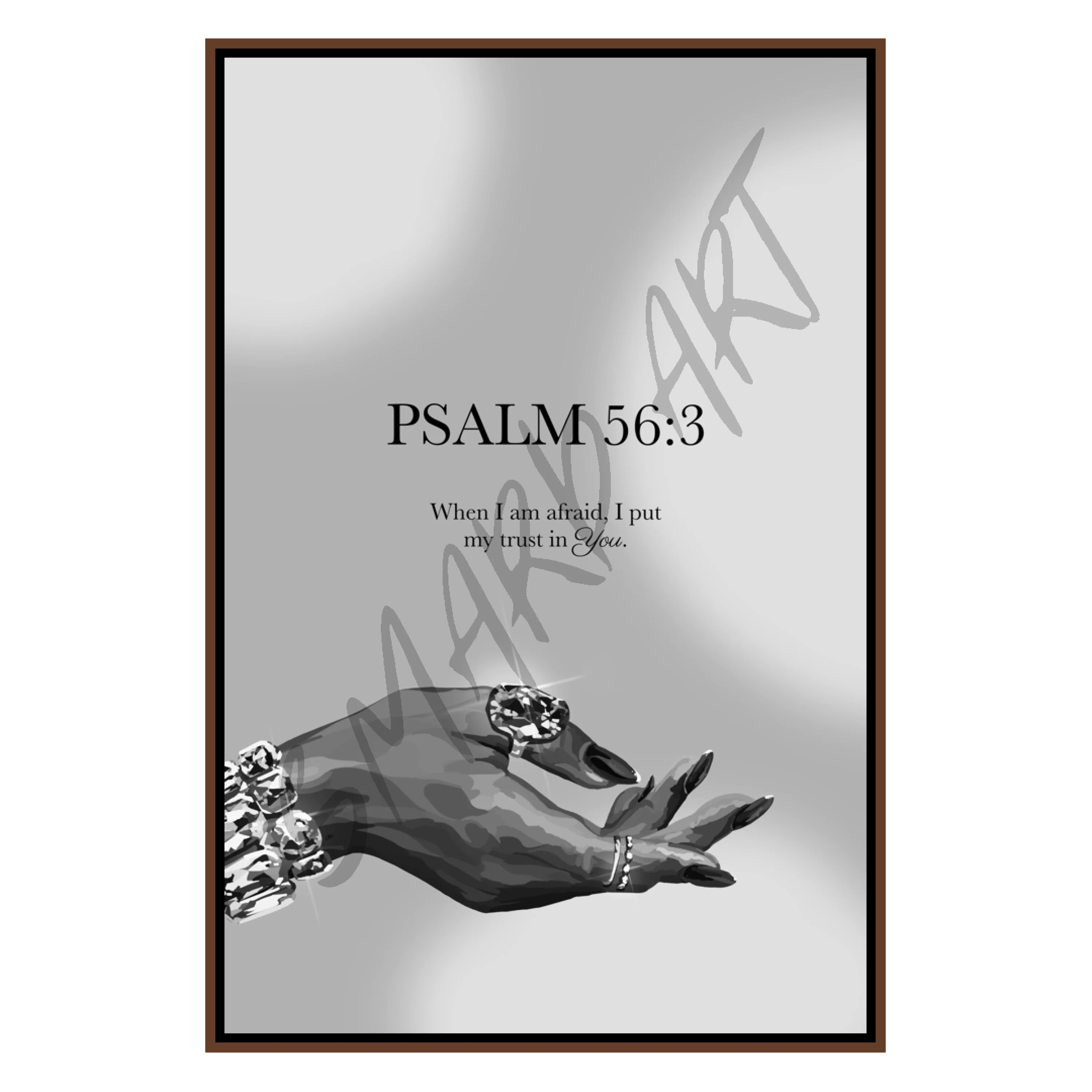 Psalm 56:3 B&W