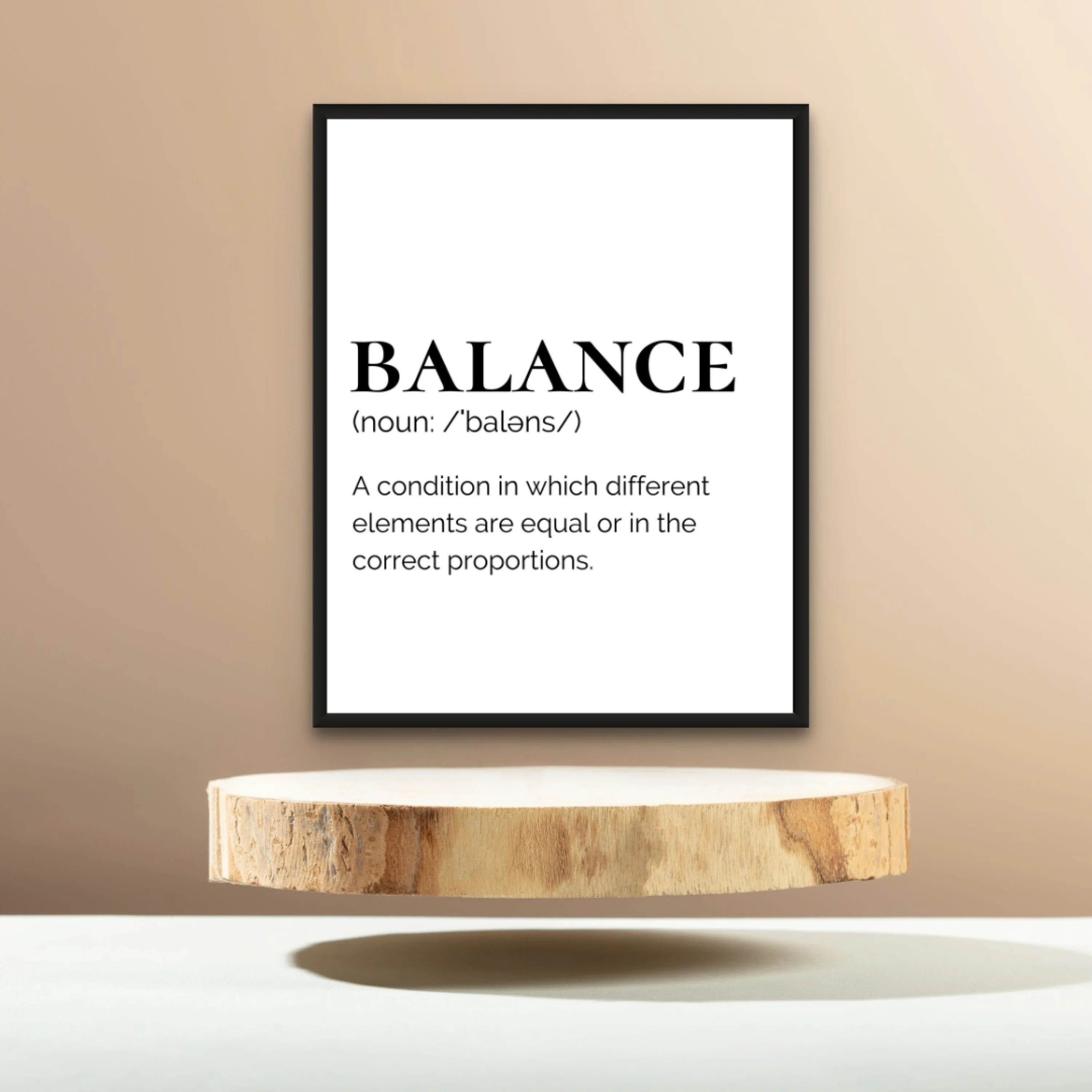 Balance- Text (Smard X Anaya) Wall Art