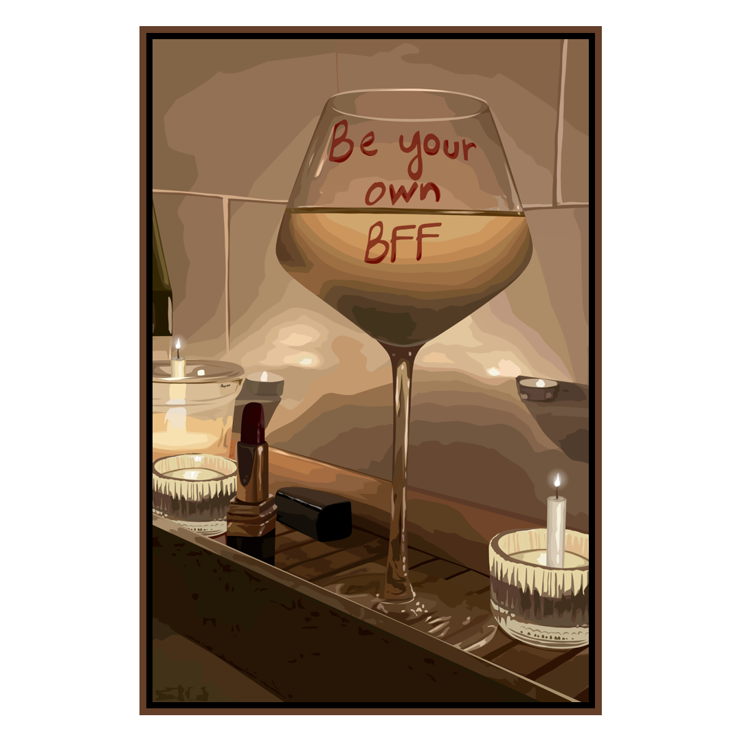 Be Your Own BFF Framed Canvas