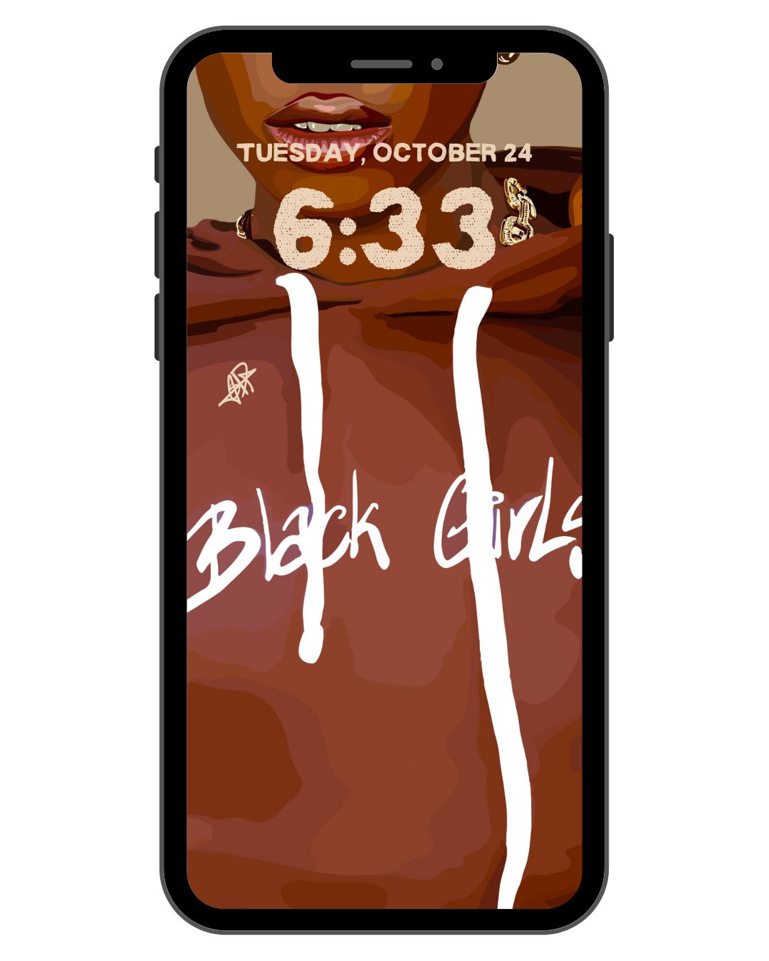 Black Girls Sweat - Phone Screensaver