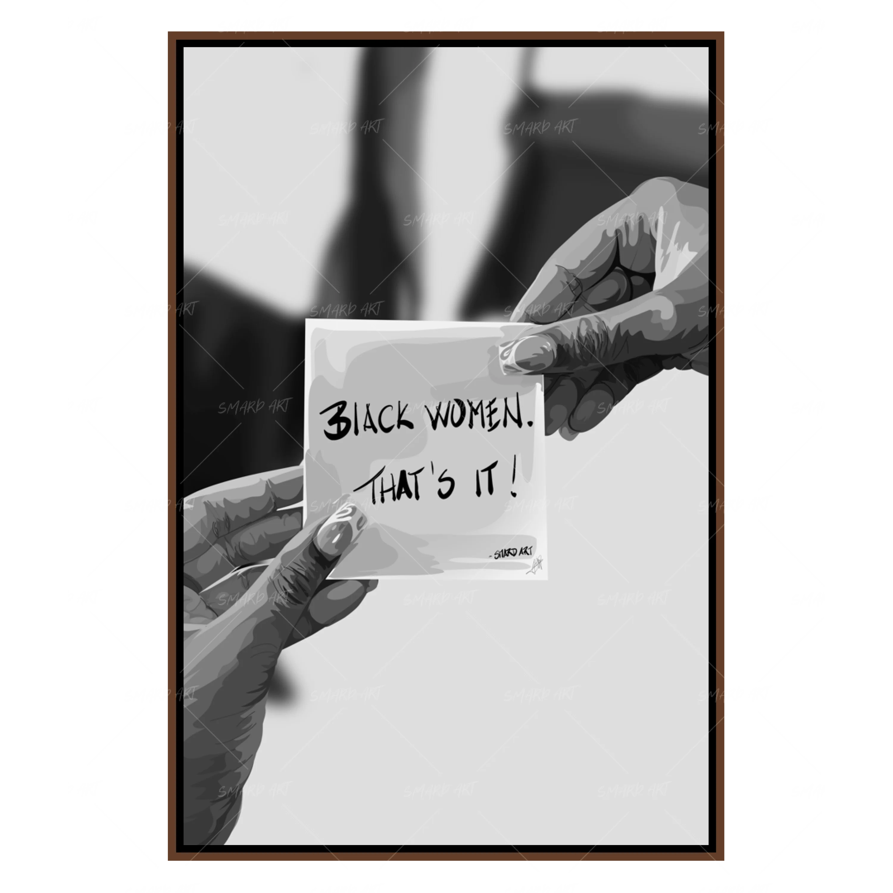 Black Women Quote B&W-Smard