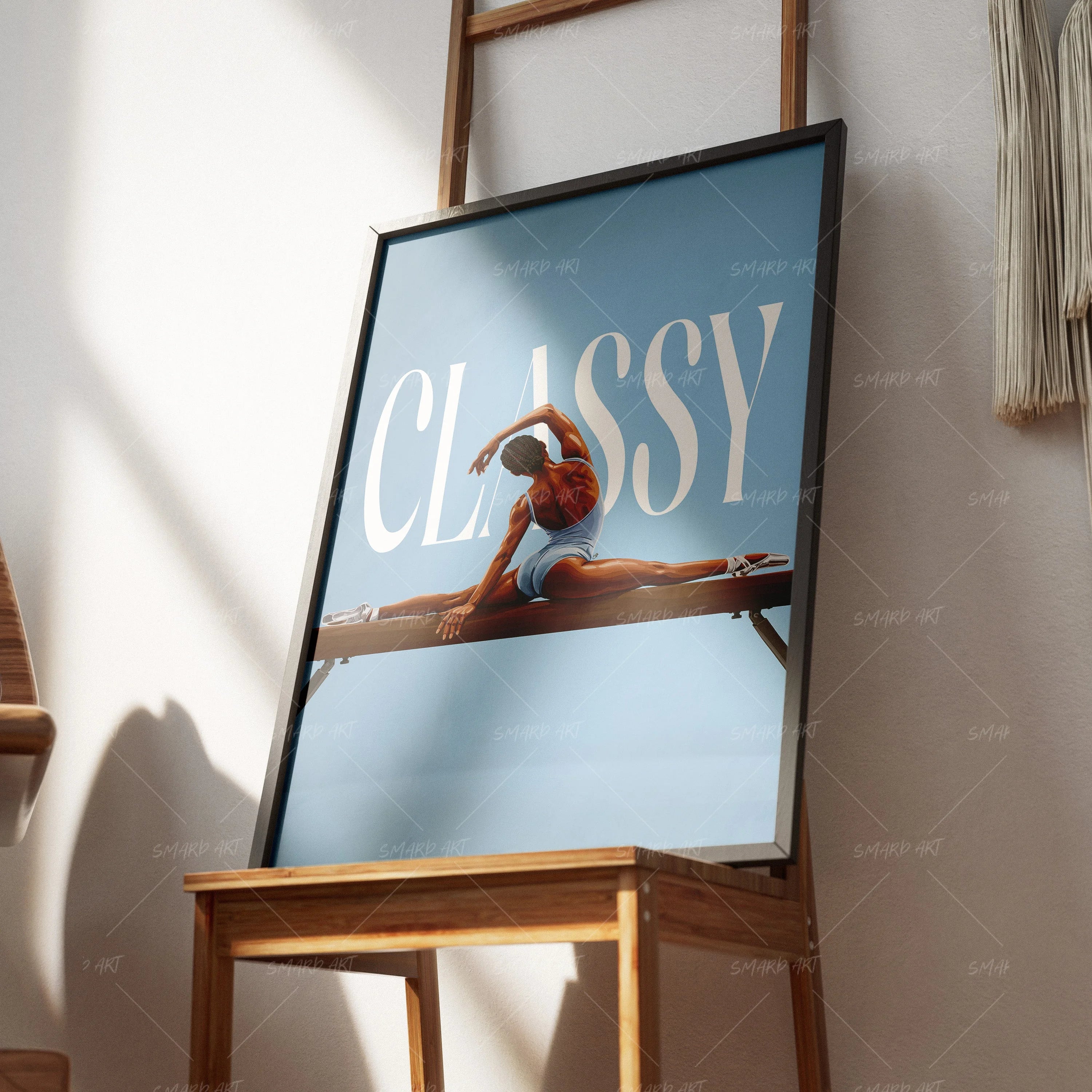 Classy-wall art print featuring decorative artistic design suitable for living rooms, offices, and schools by SmardArt. Elevate your space with Black wall art that speaks to culture, identity, and creativity. At Smard, we celebrate artistry made with melanin, bringing powerful and inspiring designs to life.