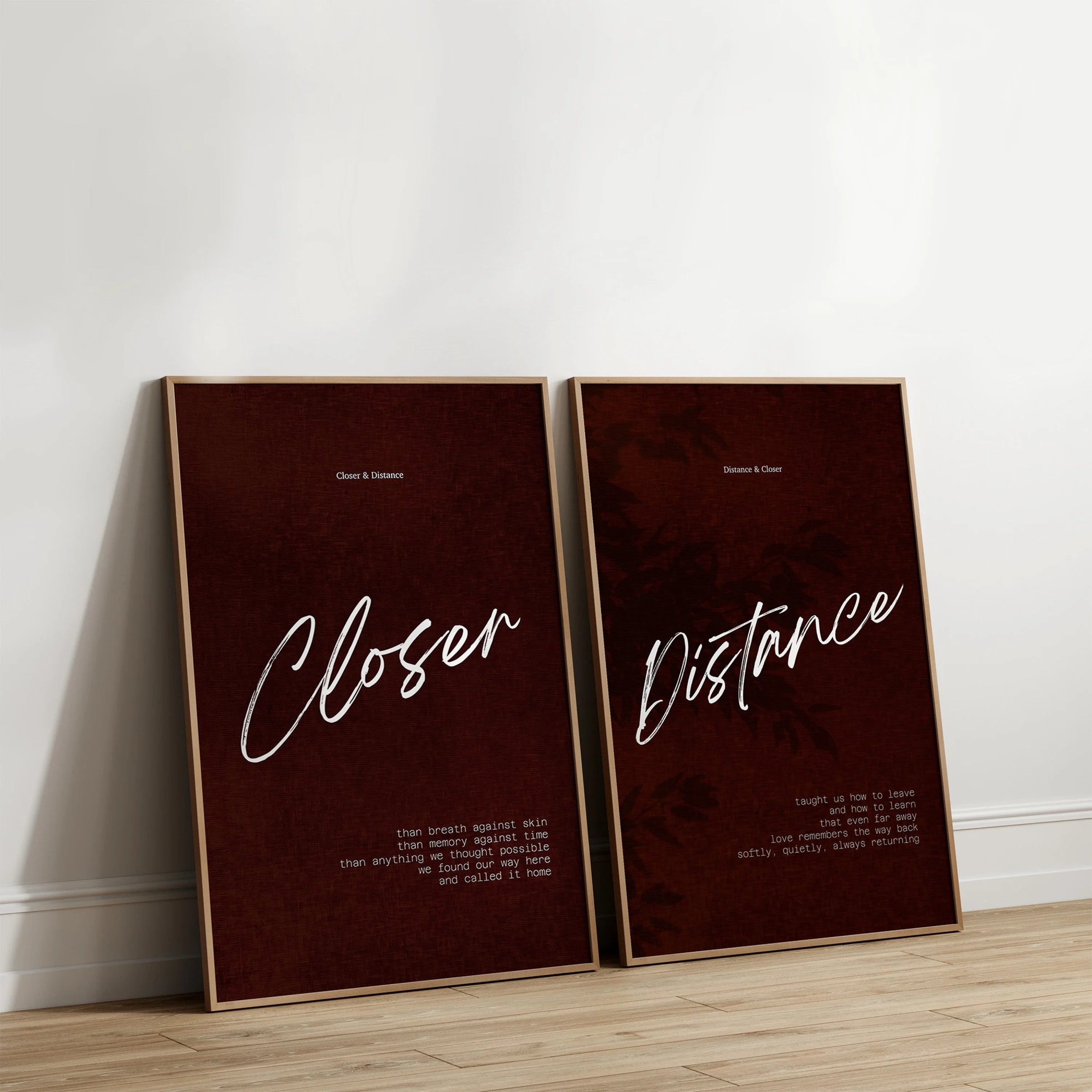 Closer & Distance