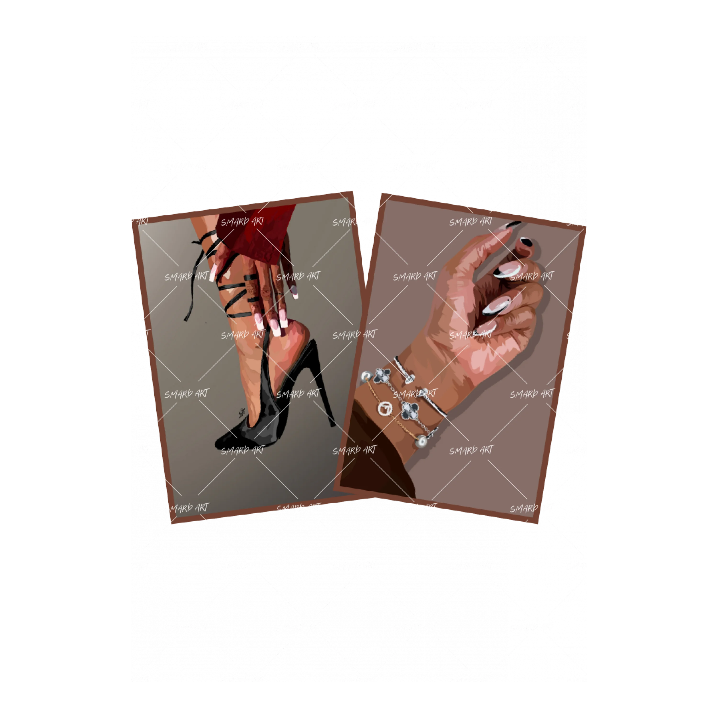 Art Print Bundle : Sophisticated III + Nails Done III